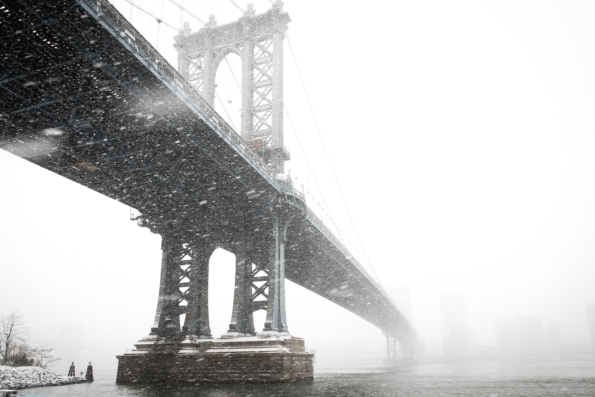 Canon EF 24-70mm F4L IS USM sample photo. Snow storm photography