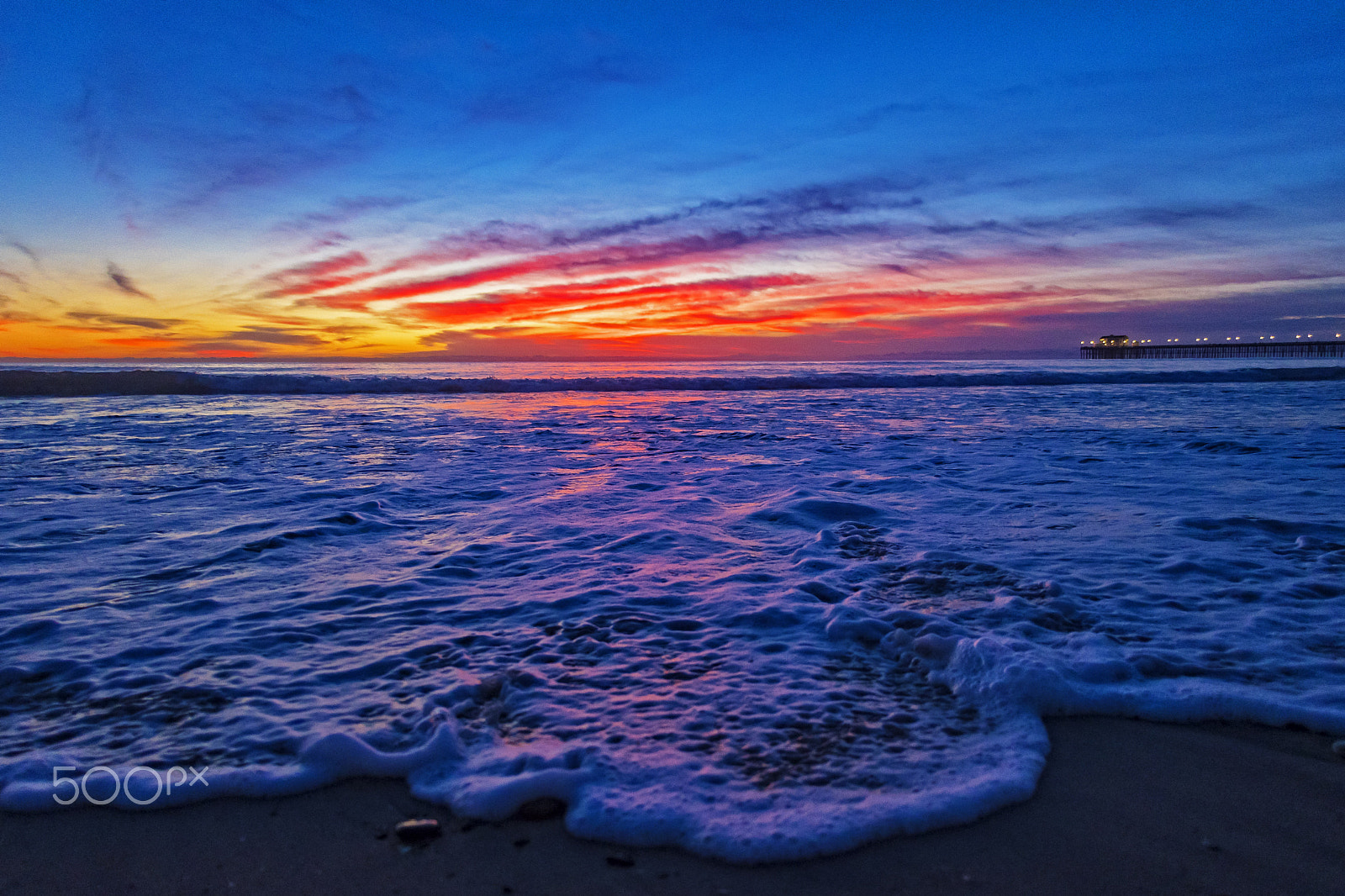 Nikon D500 + Sigma 15mm F2.8 EX DG Diagonal Fisheye sample photo. Twilight in oceanside - january 9, 2017 photography