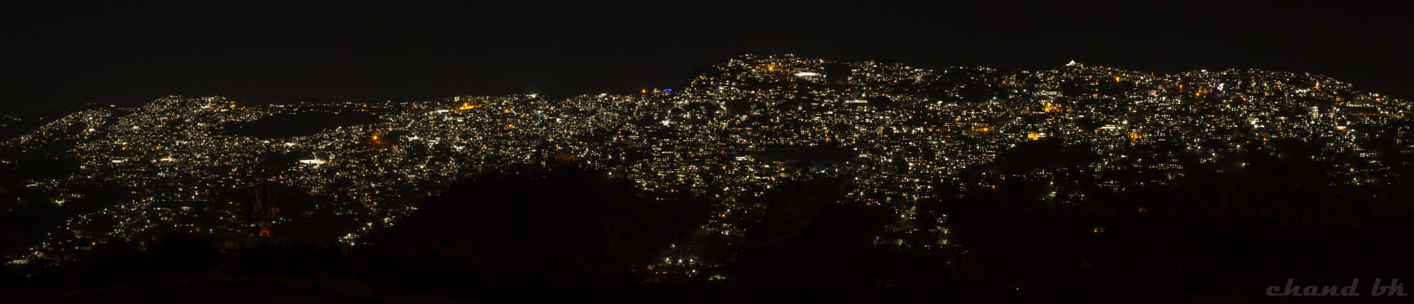 Canon EF 24mm F1.4L II USM sample photo. Aizawl night view photography