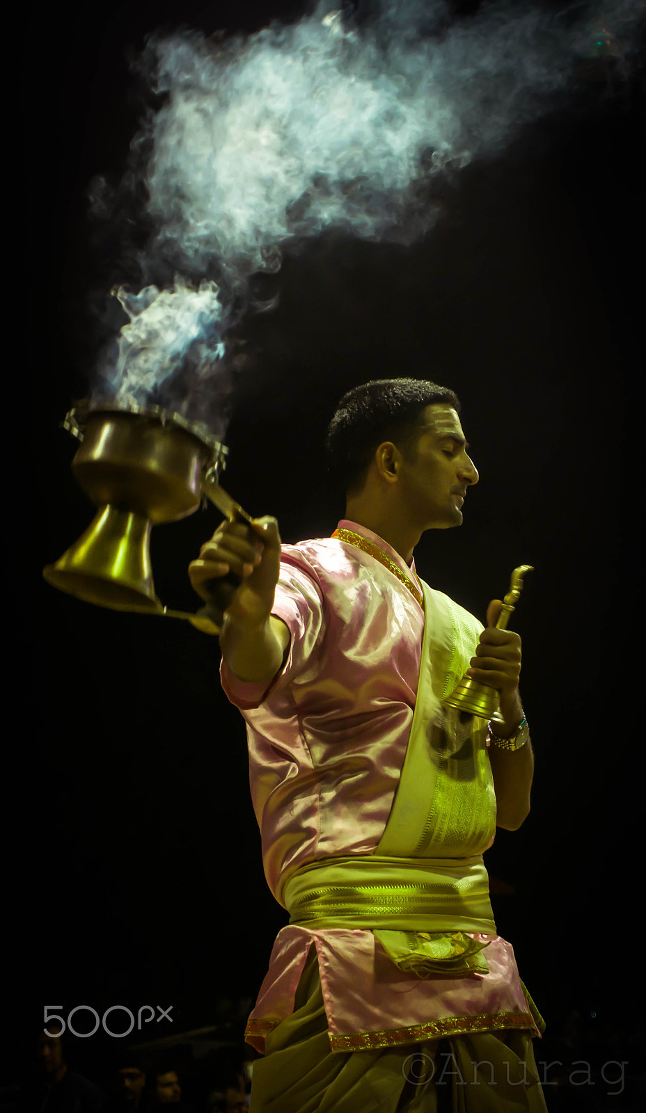 Sony FE 28-70mm F3.5-5.6 OSS sample photo. Ritual of worshiping, ganga aarti, varanasi photography