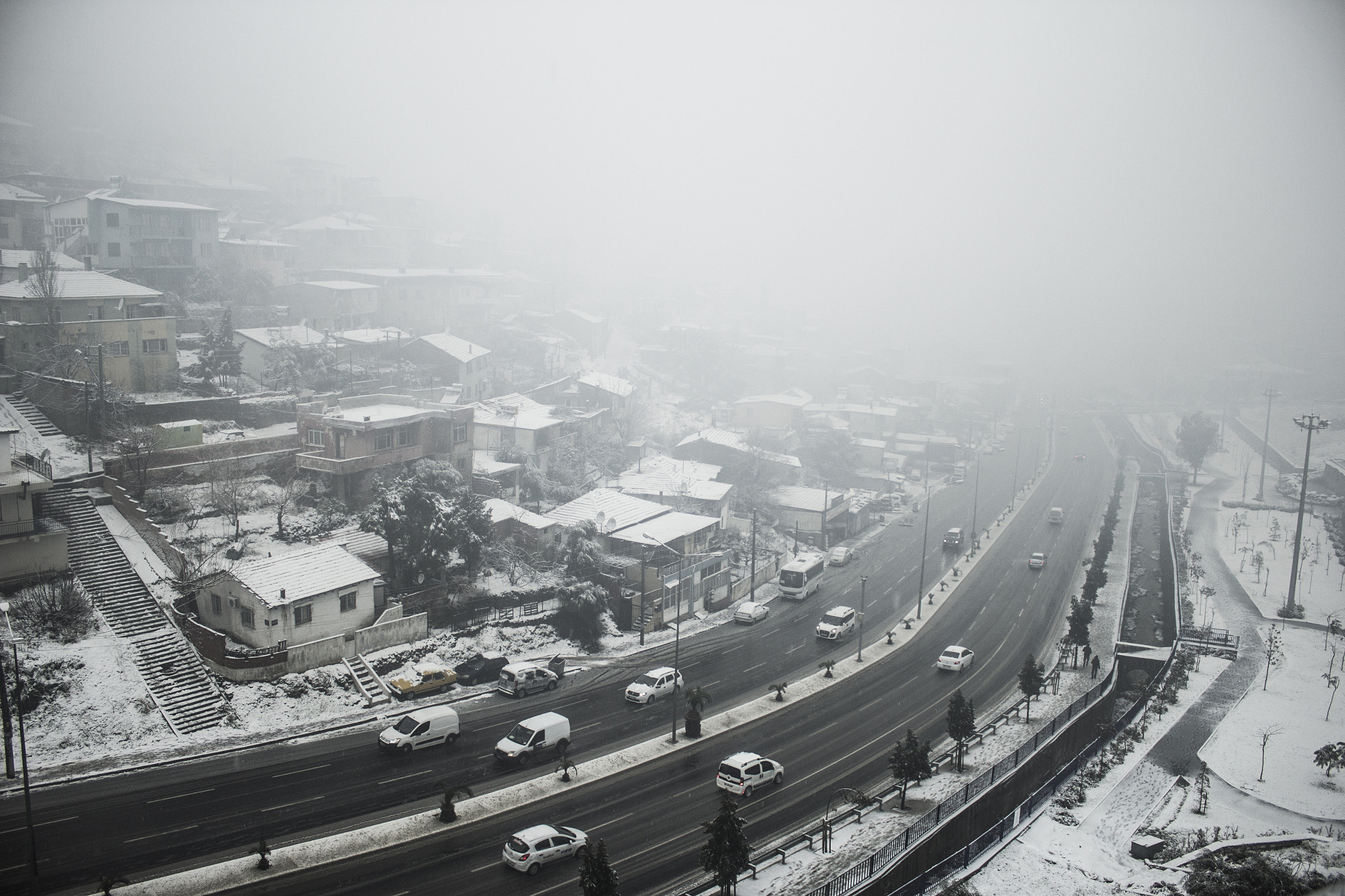 Canon EF-S 18-55mm F3.5-5.6 III sample photo. Snowy limontepe photography