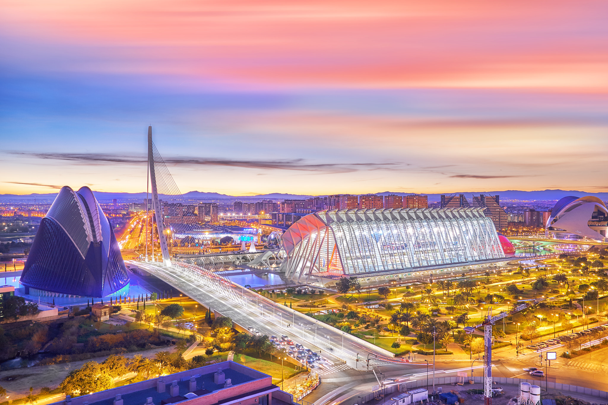 Sony a6300 sample photo. Valencia aerial sunset view photography