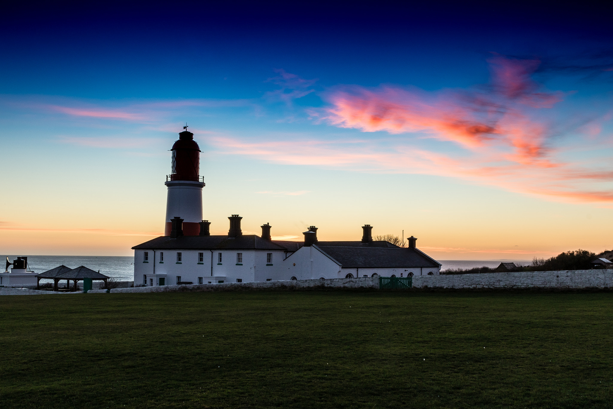 Sigma 24-70mm F2.8 EX DG Macro sample photo. Souter lighthouse @ dawn photography