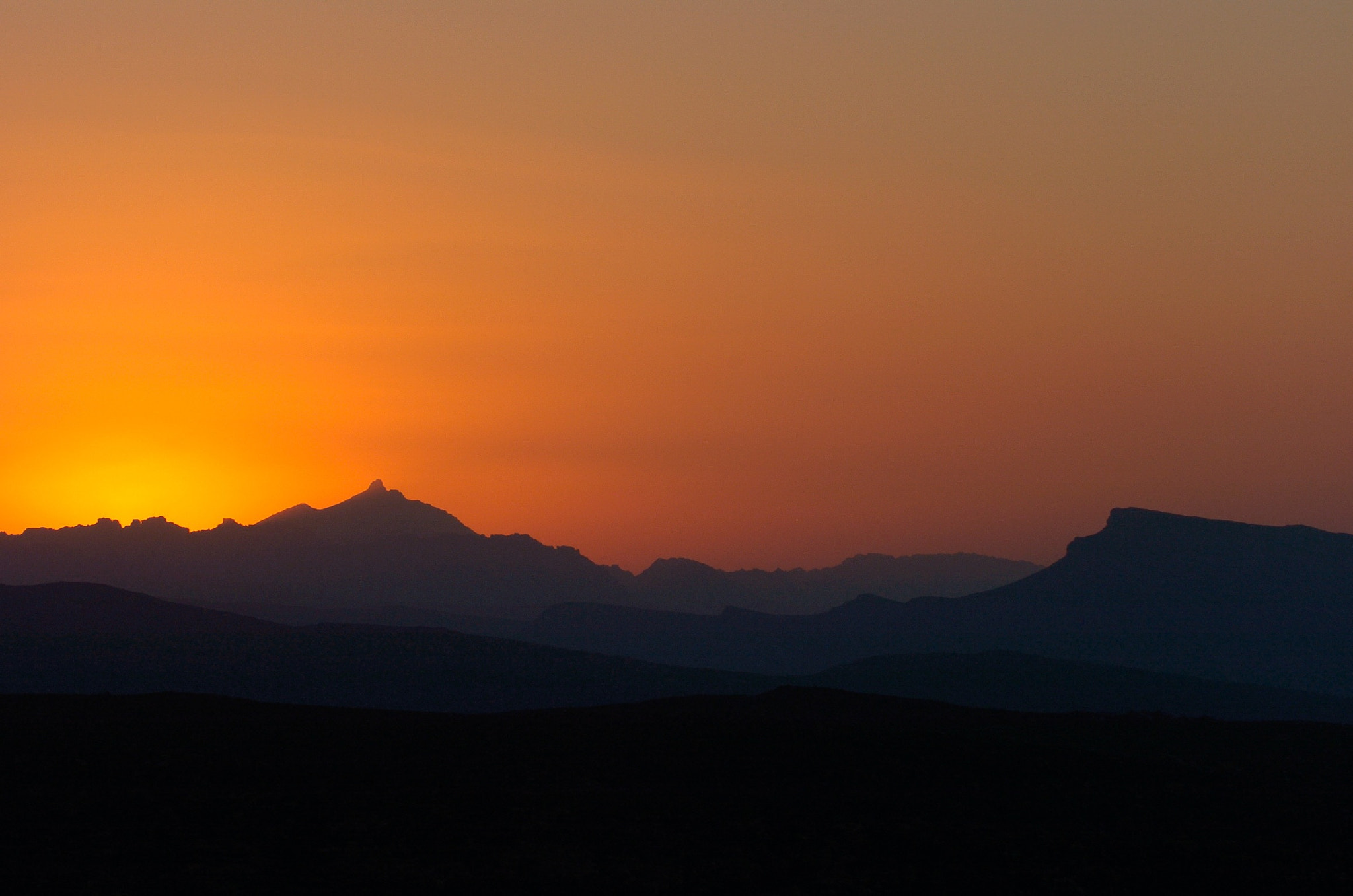 Nikon D2H sample photo. Namibian sunset photography