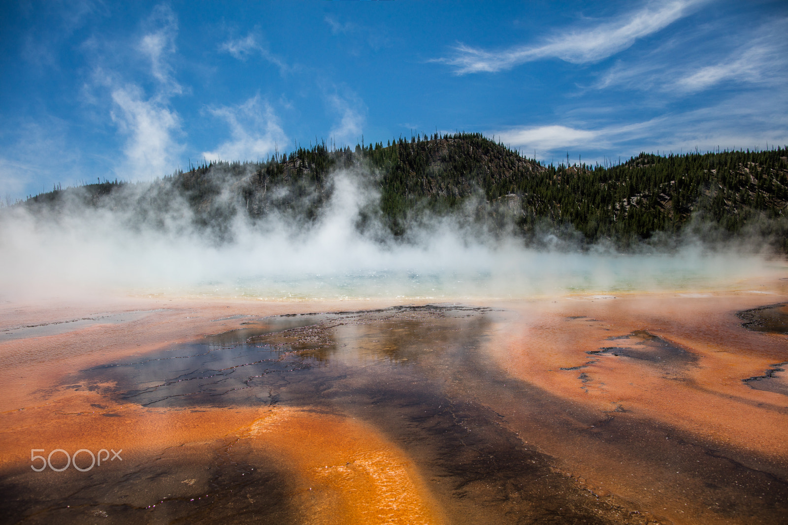 Canon EF 24mm F1.4L II USM sample photo. Grand prismatic spring photography