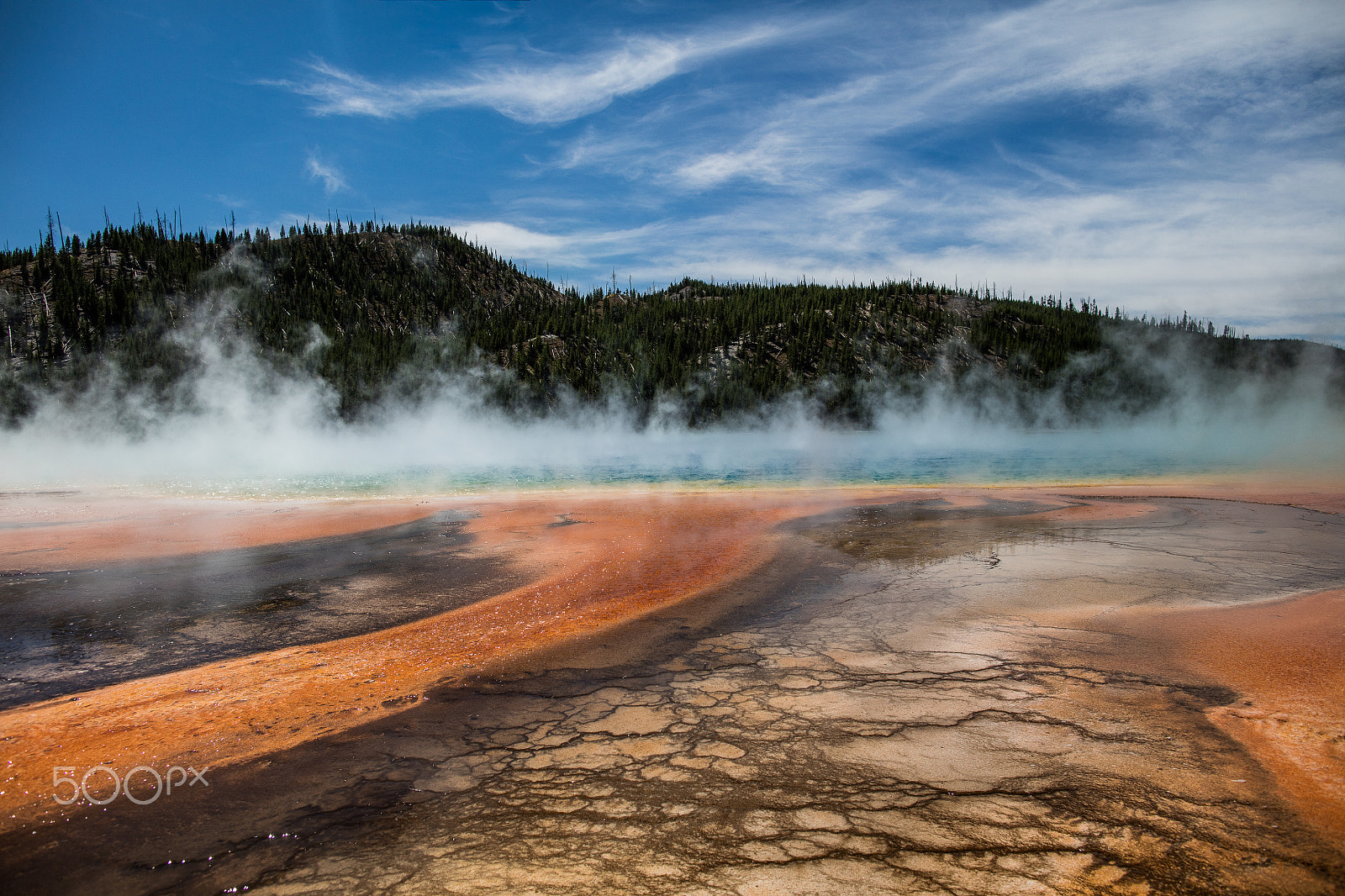 Canon EF 24mm F1.4L II USM sample photo. Grand prismatic spring photography