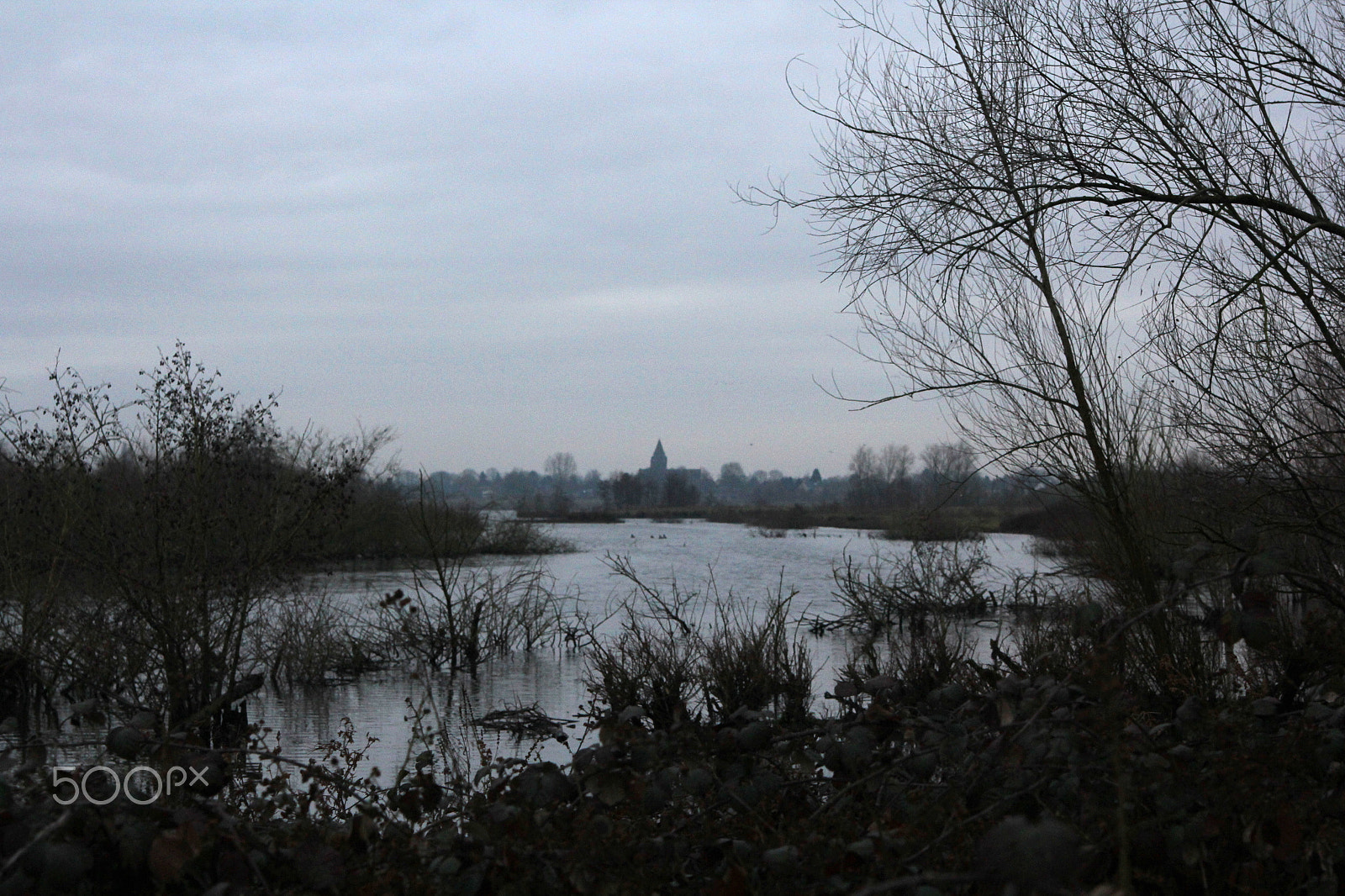 Canon EOS 60D sample photo. Cold and grey at the river photography
