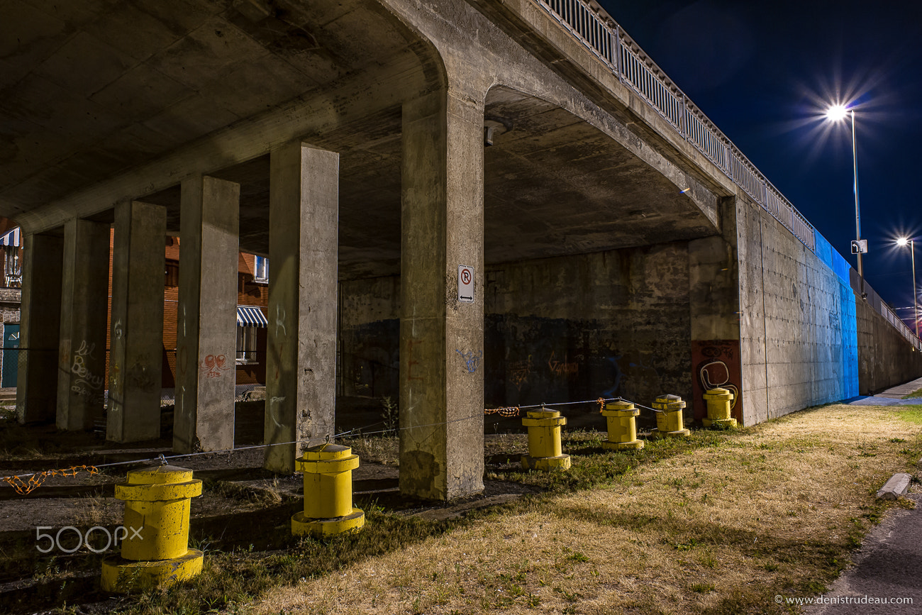 Nikon D700 + Nikon AF Nikkor 24mm F2.8D sample photo. Under the bridge photography