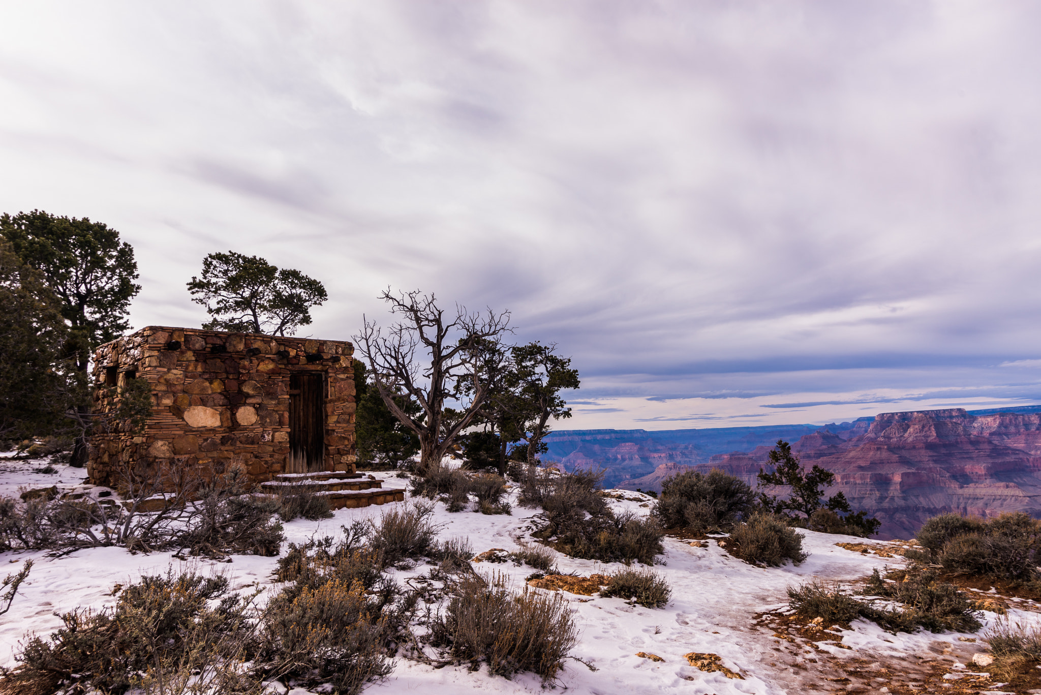 Nikon D610 + Tokina AT-X 17-35mm F4 Pro FX sample photo. Winter in grand canyon photography