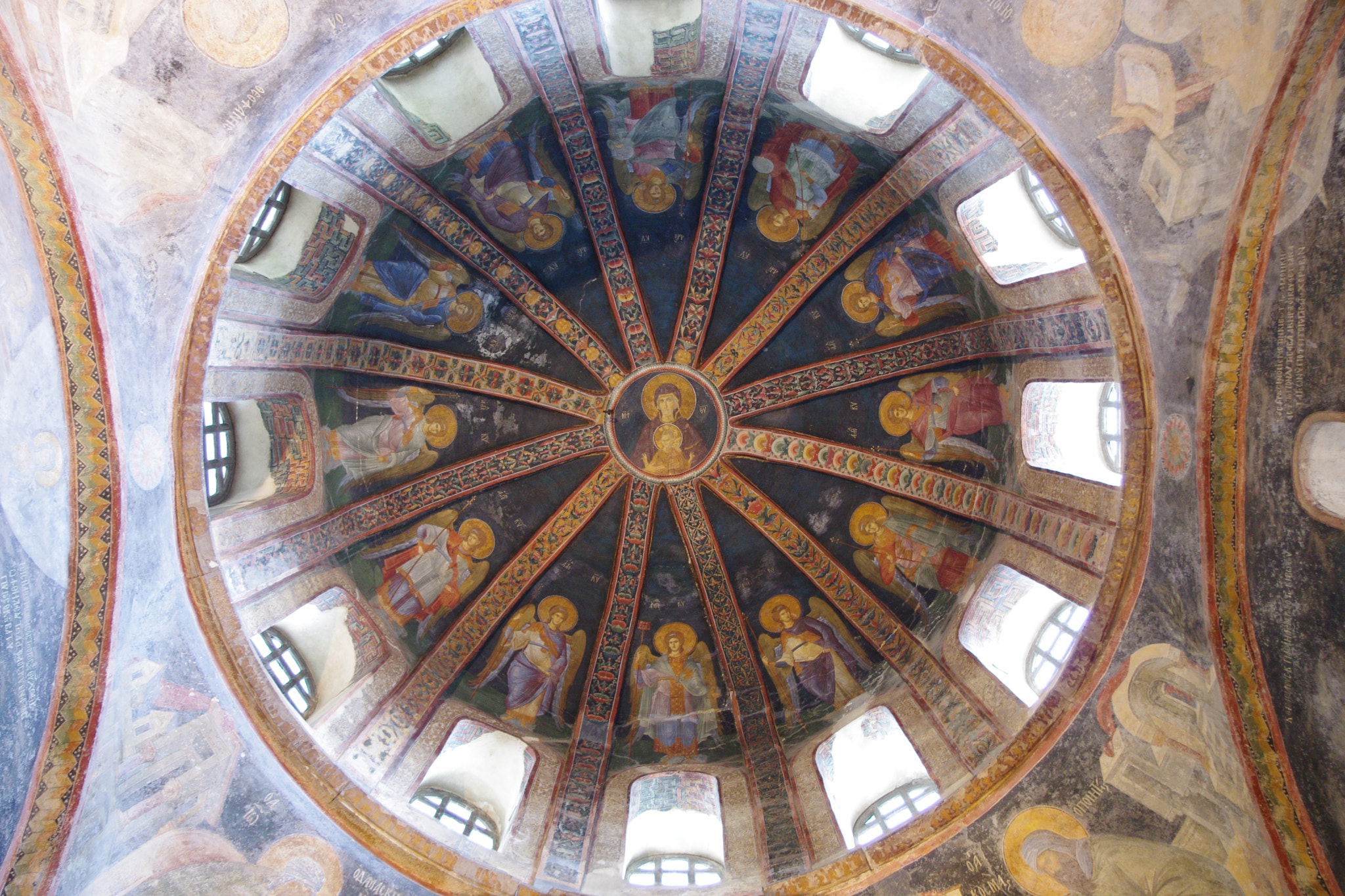 Pentax smc DA 18-55mm F3.5-5.6 ED AL II (IF) sample photo. Dome of the parecclesion (chora church) photography