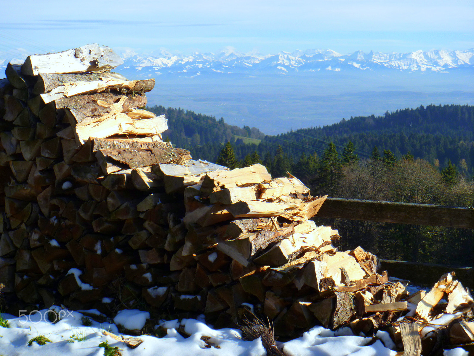 Panasonic DMC-FP3 sample photo. The woodpile photography