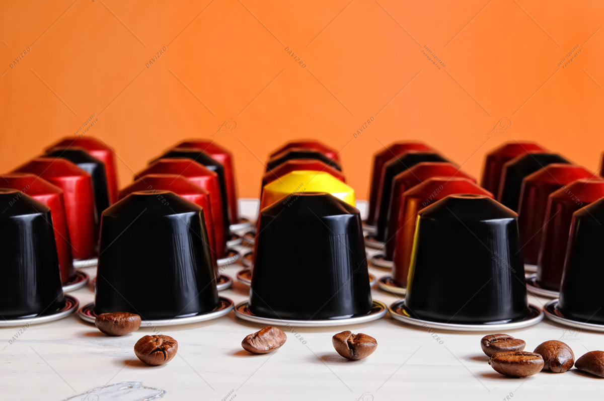 Tamron SP 24-70mm F2.8 Di VC USD sample photo. Set of espresso coffee capsules for machine photography