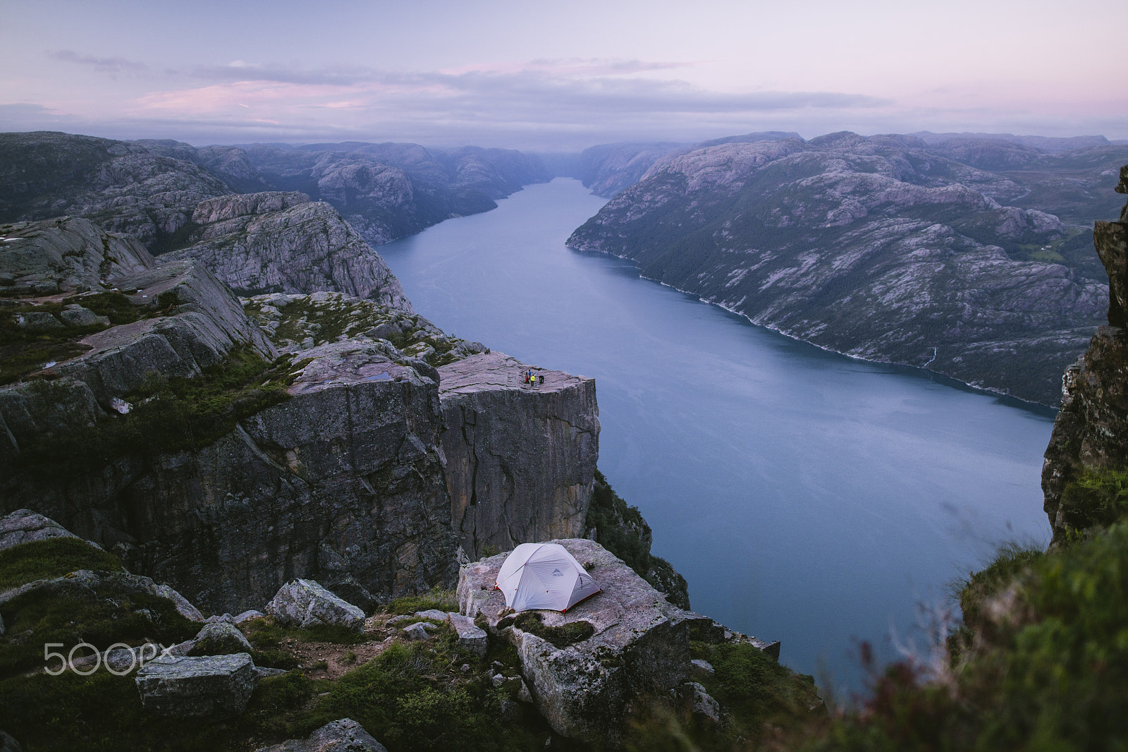 Sigma 24mm F1.4 DG HSM Art sample photo. View over preikestolen in norway photography