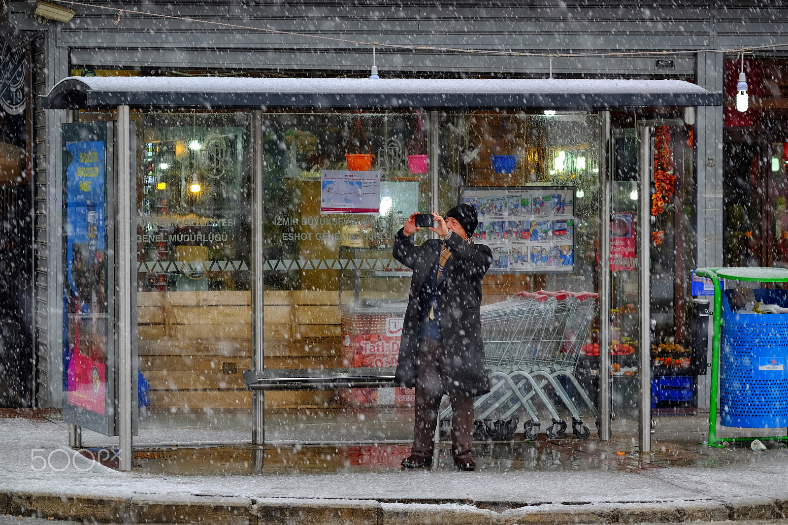 Fujifilm X-T1 + Fujifilm XF 50-140mm F2.8 R LM OIS WR sample photo. Selfie under snow (dscf8748-1.jpg) photography