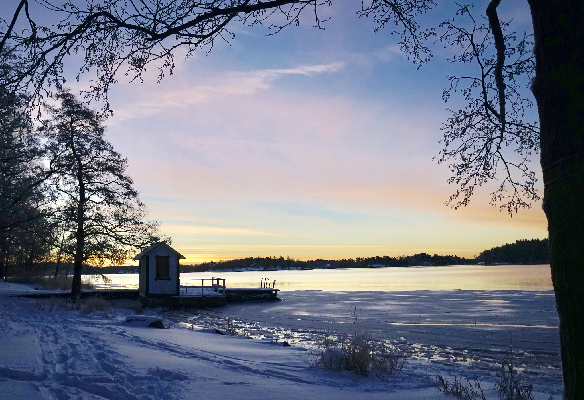 Sony a6000 + Sony E 16mm F2.8 sample photo. -15 celsius in vaxholm photography