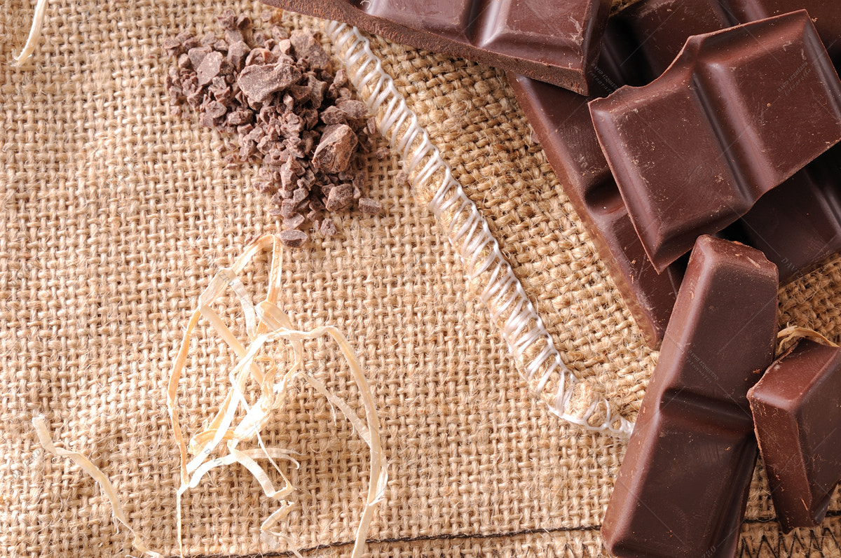 Tamron SP 24-70mm F2.8 Di VC USD sample photo. Heap of artisan portions and chocolate chips top view photography