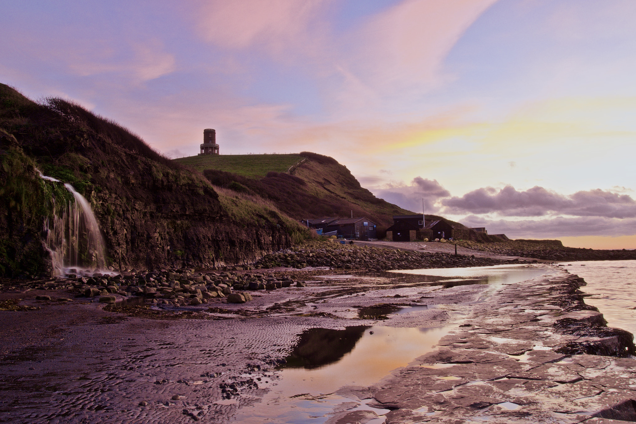 Olympus M.Zuiko Digital 14-42mm F3.5-5.6 II R sample photo. Kimmeridge sunset photography