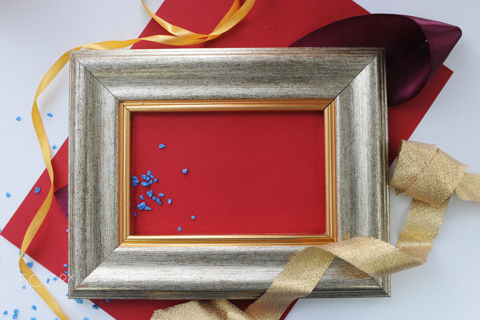 Nikon D700 sample photo. Decorated frame with red paper photography