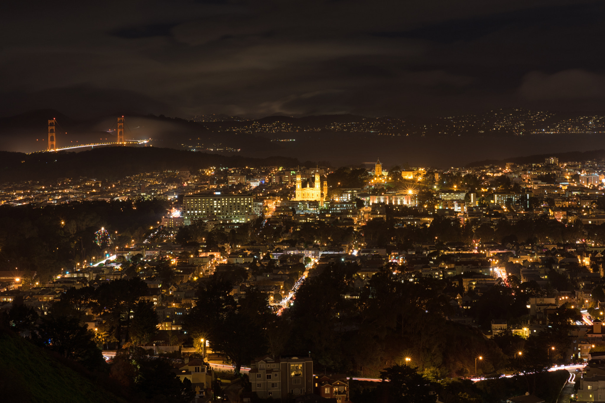 Sony a7 II sample photo. San francisco by night photography