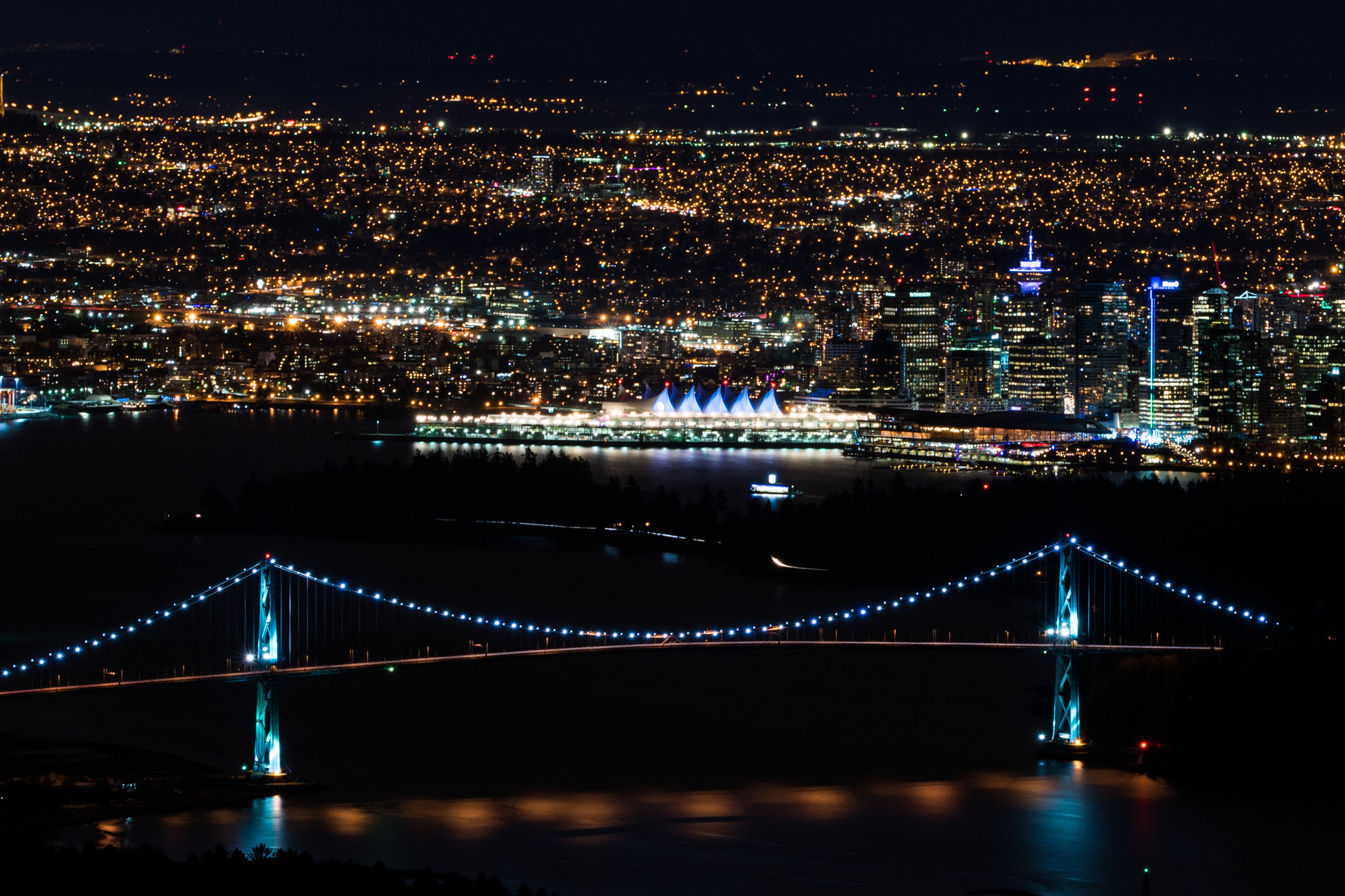Pentax K-1 sample photo. Downtown vancouver at night photography