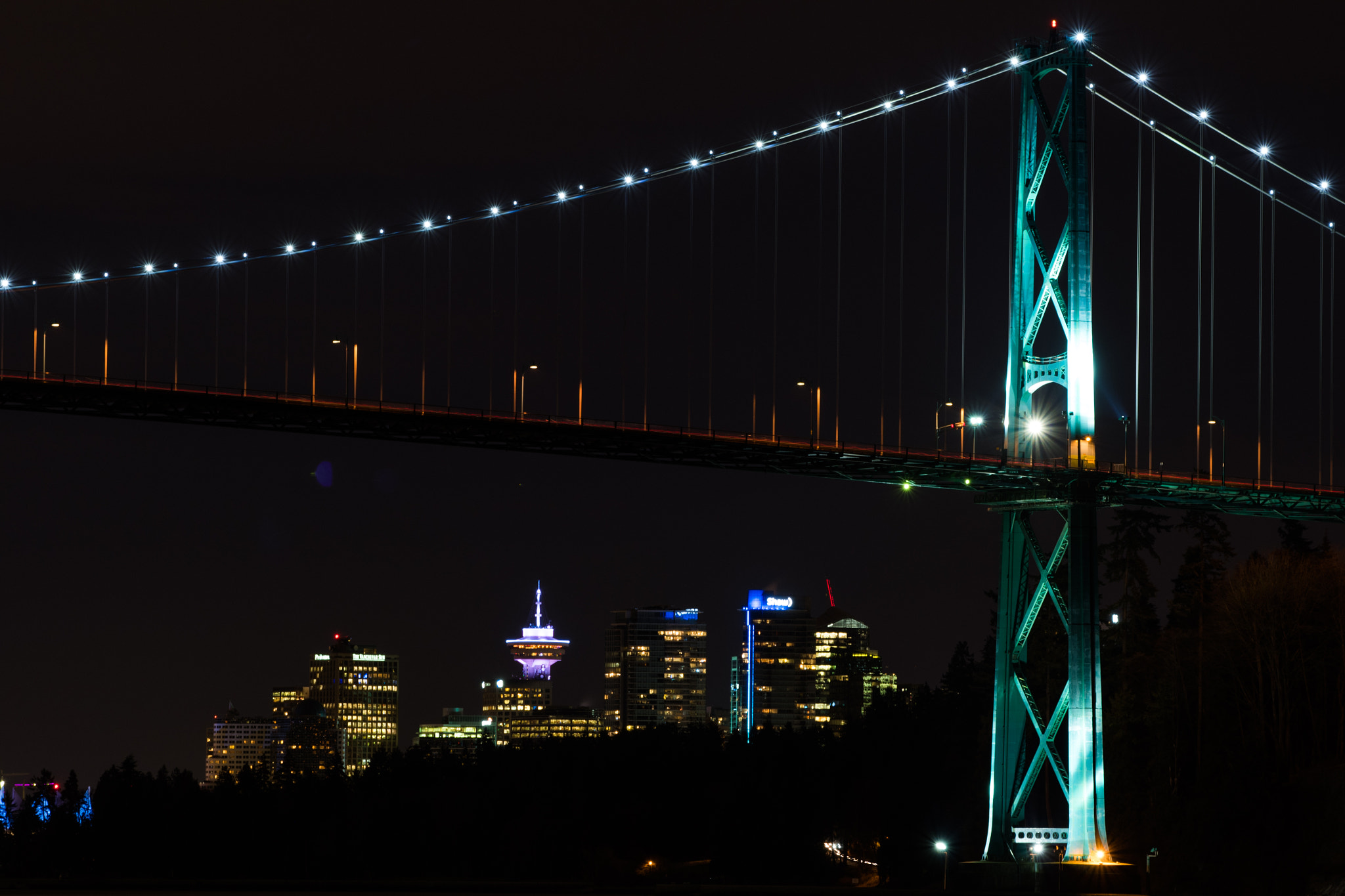 Pentax smc DA* 60-250mm F4.0 ED (IF) SDM sample photo. Downtown vancouver from under the bridge photography