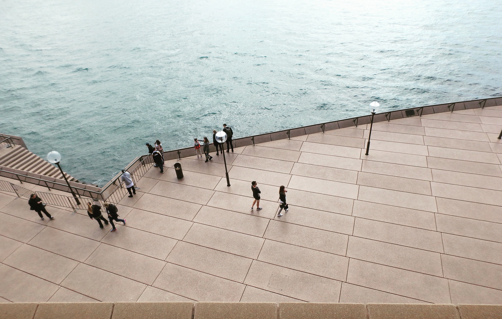 Olympus TG-860 sample photo. Sydney opera house patio photography