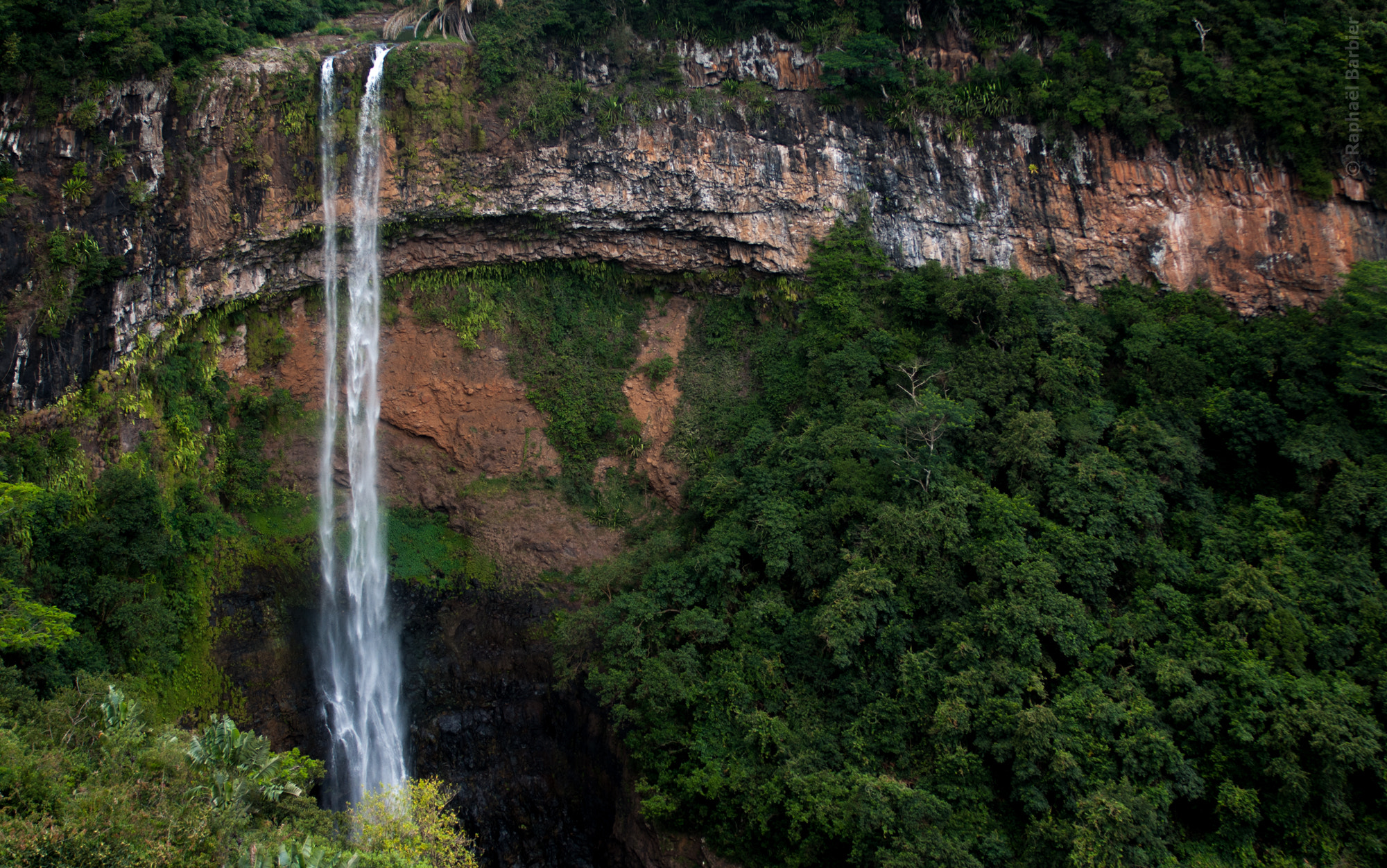 Nikon D300 sample photo. Waterfall in mauritius photography