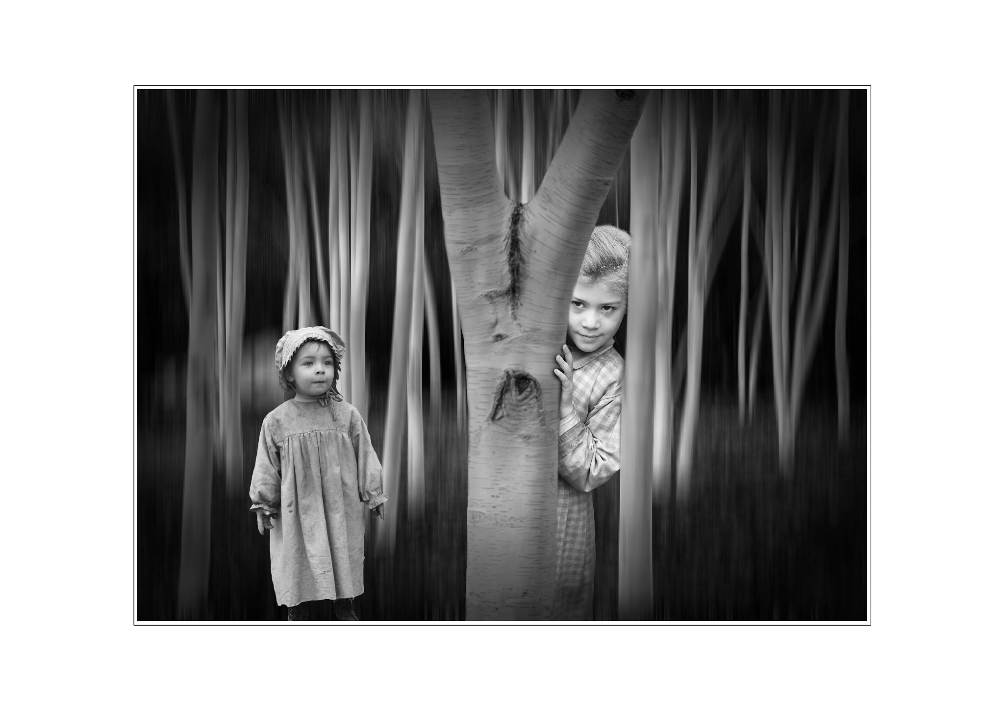 Nikon D500 sample photo. Trees from anglesey abbey, girls from a group calling their selfs ragged victorians photography