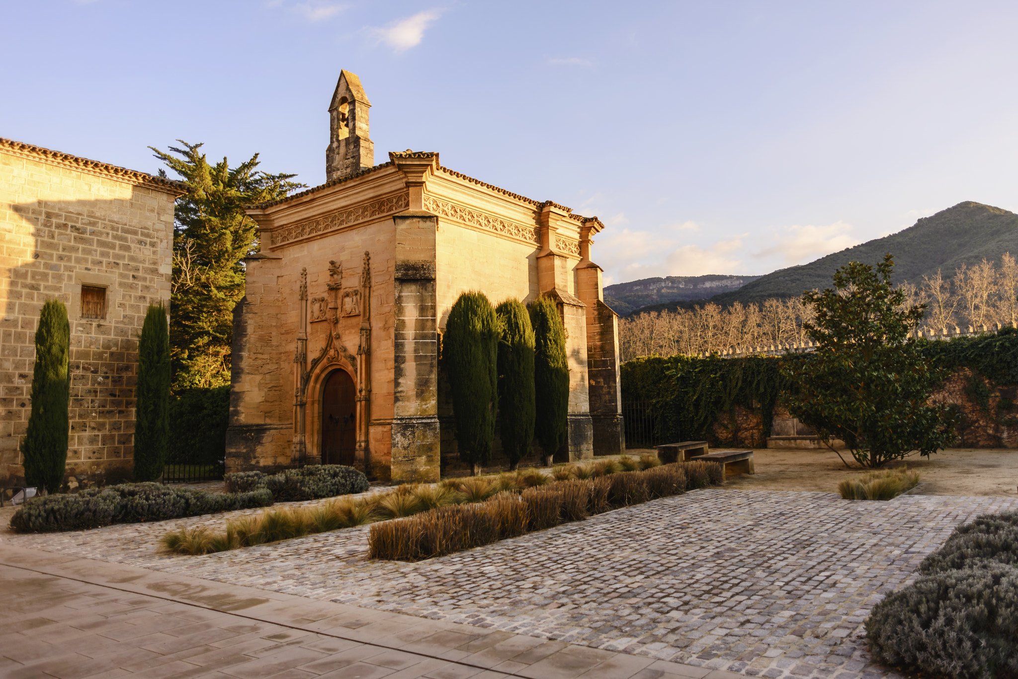 Nikon D610 + Nikon AF Nikkor 24mm F2.8D sample photo. Poblet monastery photography