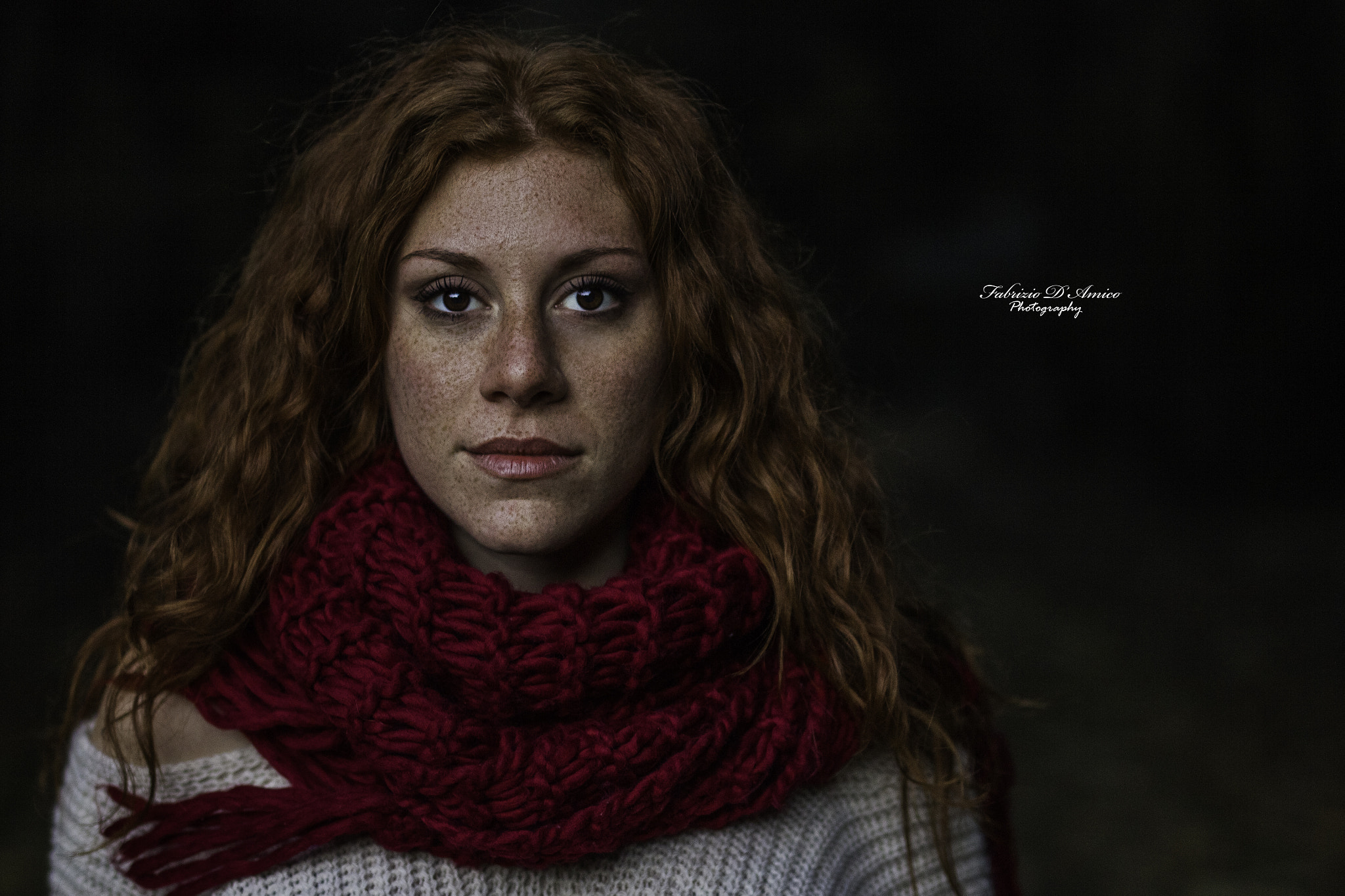Sigma 50mm F1.4 EX DG HSM sample photo. Red hair and freckles photography