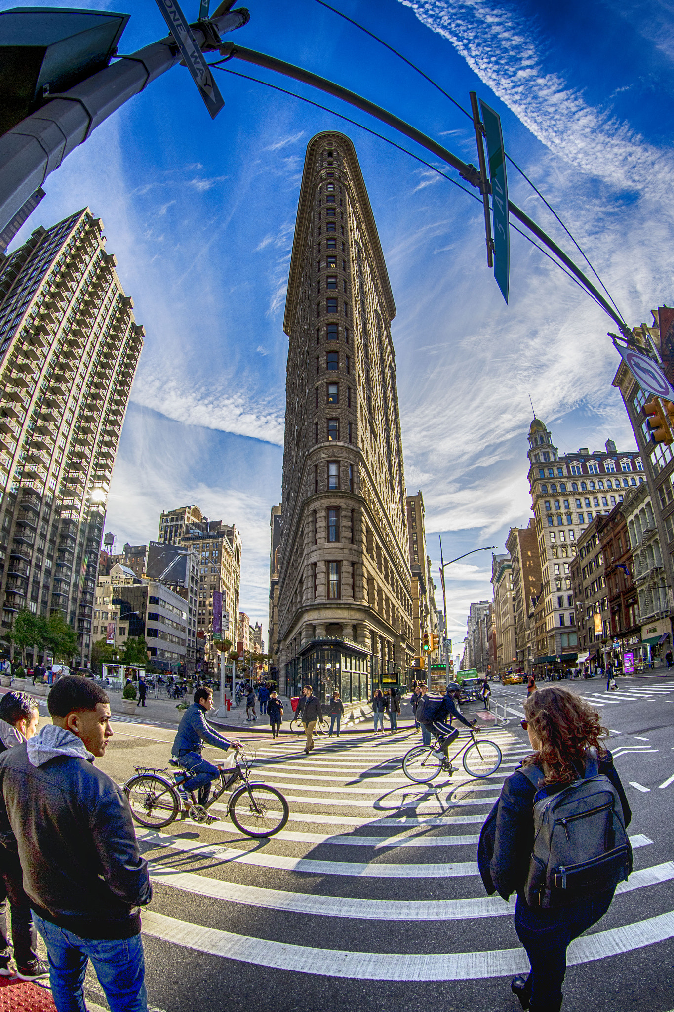 Canon EF 8-15mm F4L Fisheye USM sample photo. Flatiron building photography