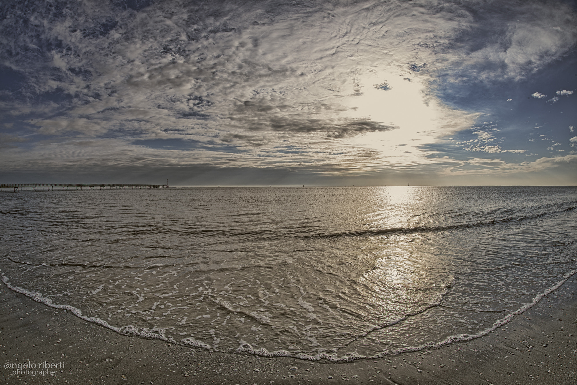 Nikon D750 + Sigma 15mm F2.8 EX DG Diagonal Fisheye sample photo. Winter sea photography