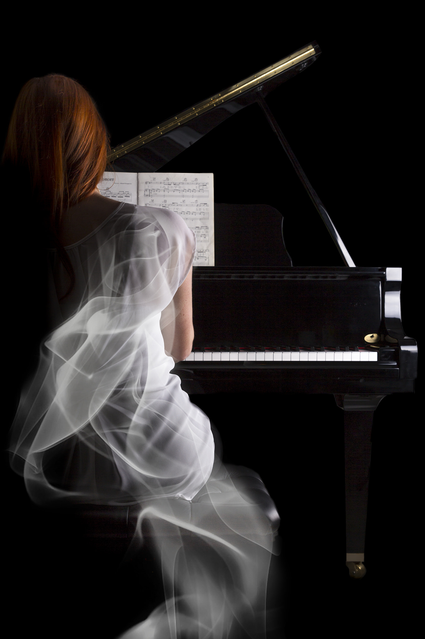 Canon EF 24-70mm F2.8L II USM sample photo. Smoke dress photography