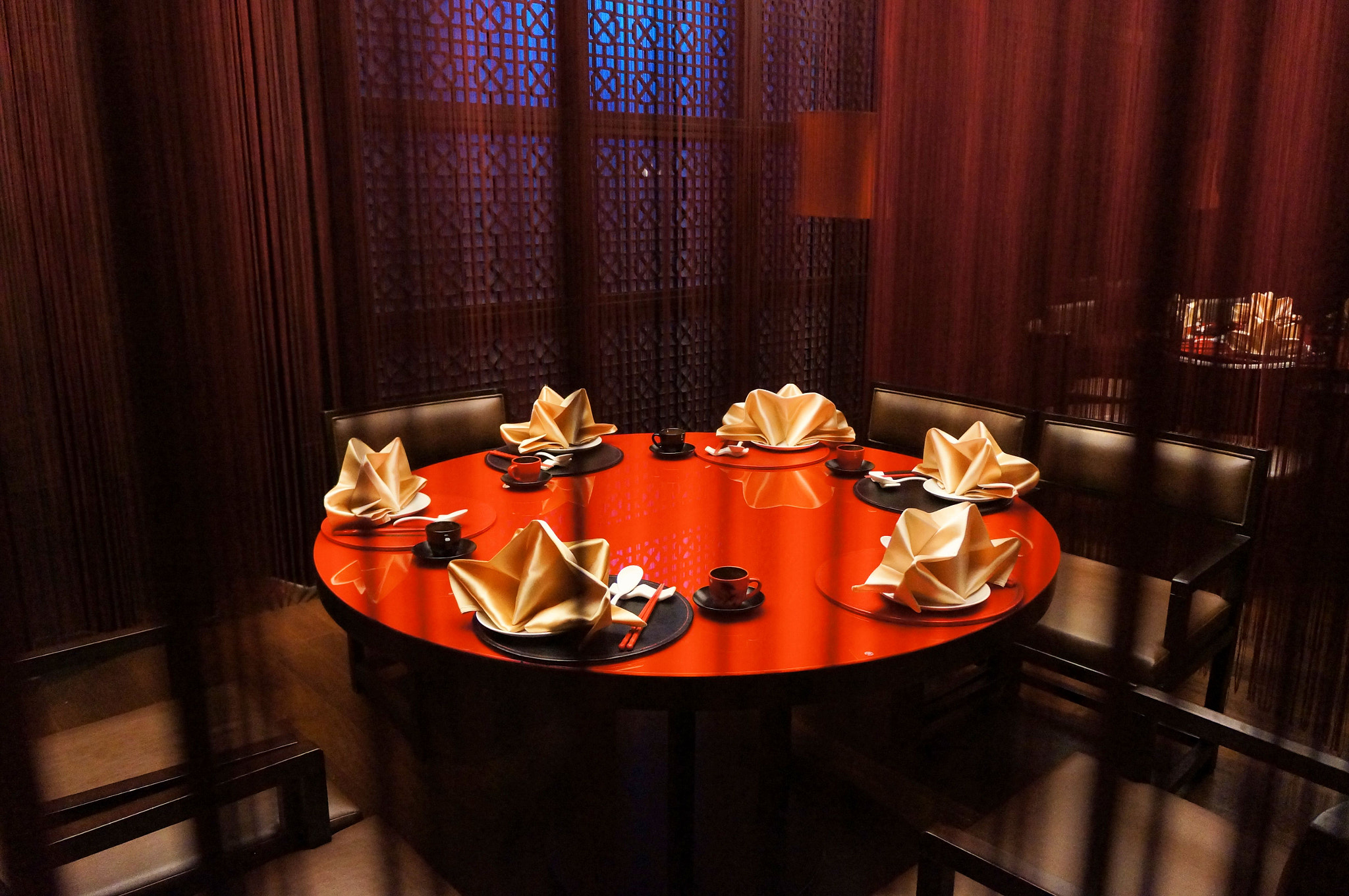 red table