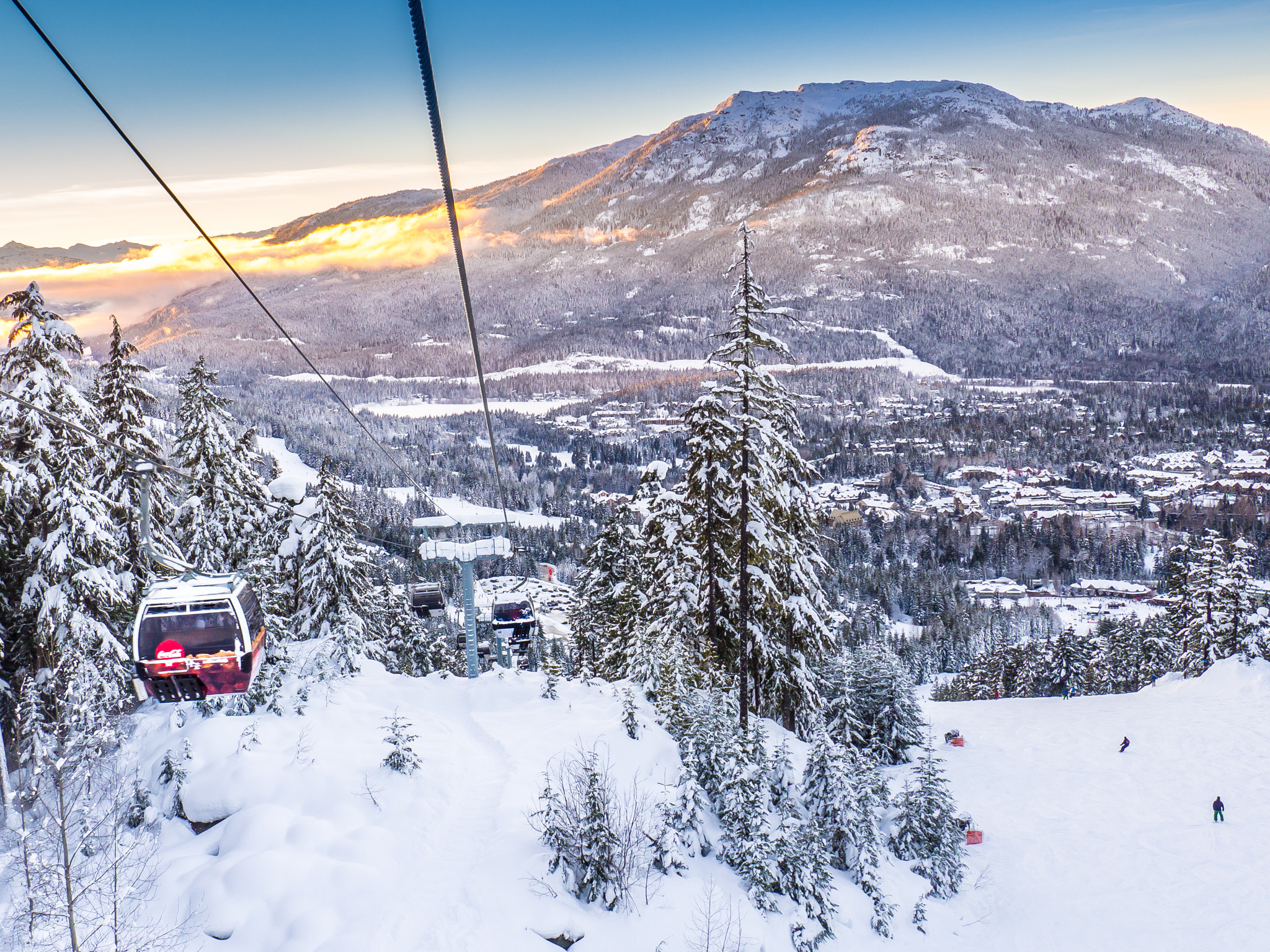 Olympus M.Zuiko Digital 14-42mm F3.5-5.6 II R sample photo. View from gondola ride in whistler photography
