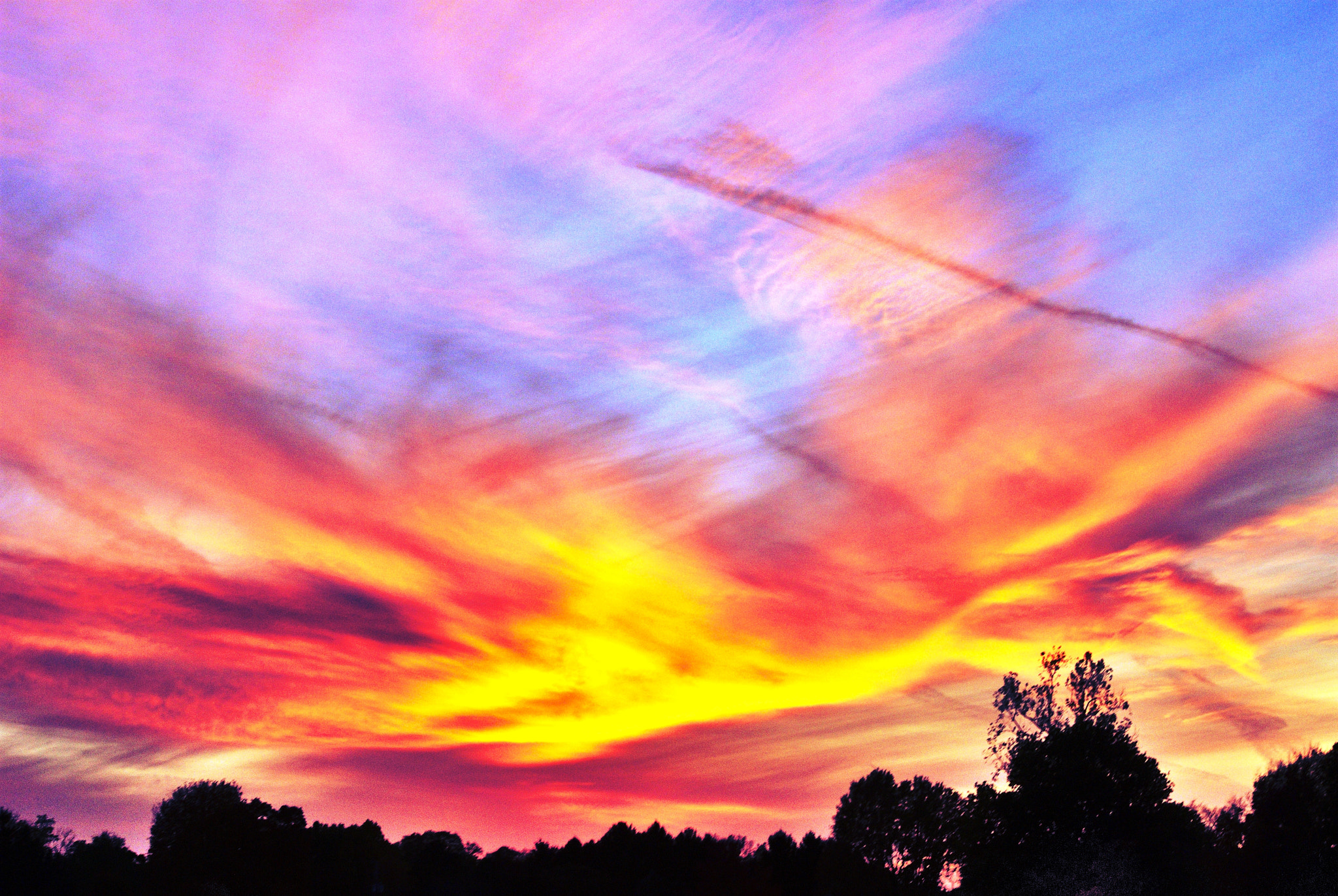 Nikon D200 + Manual Lens No CPU sample photo. Evening sky photography