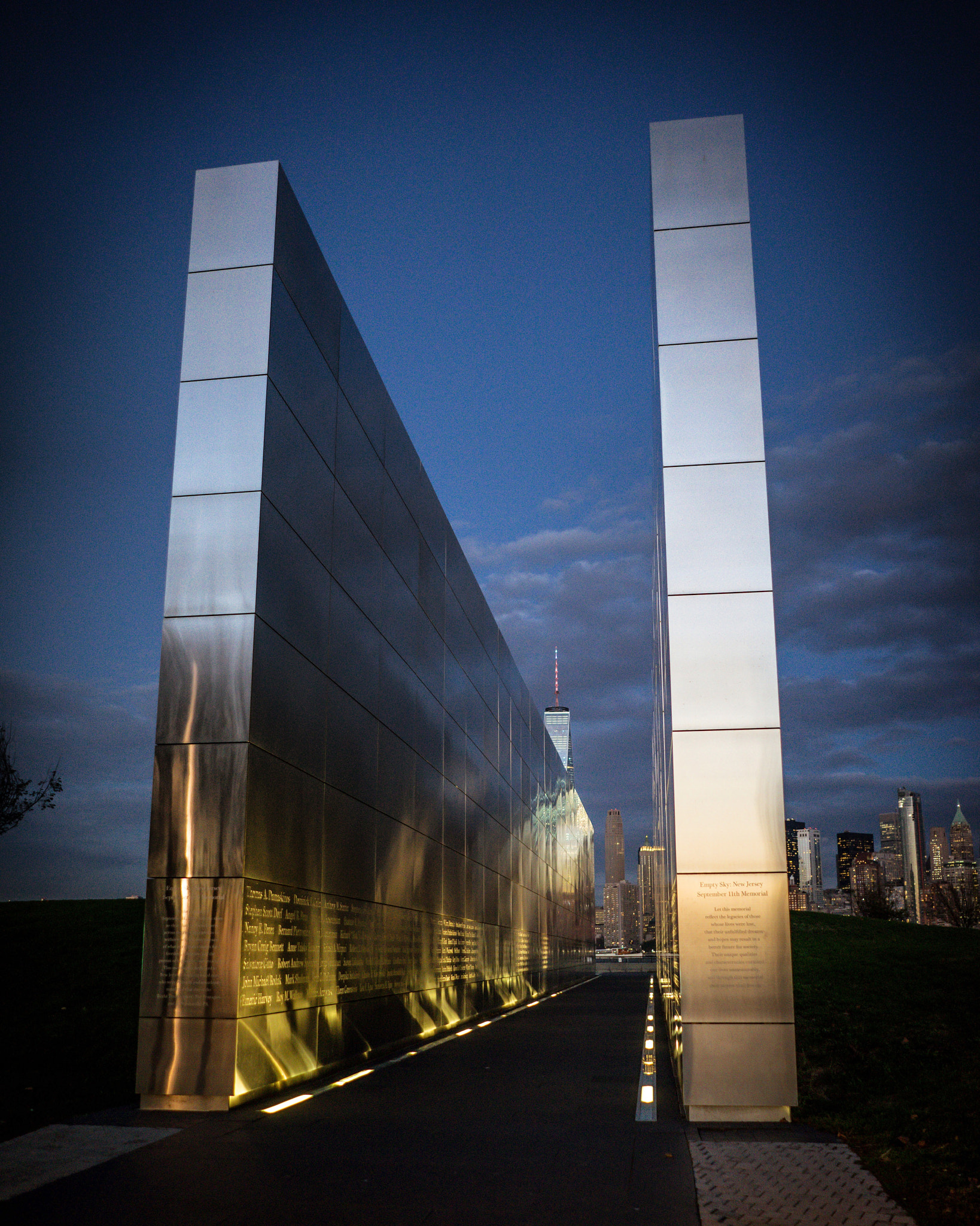 Sony a7R + Sony FE 28mm F2 sample photo. Empty sky memorial nj photography