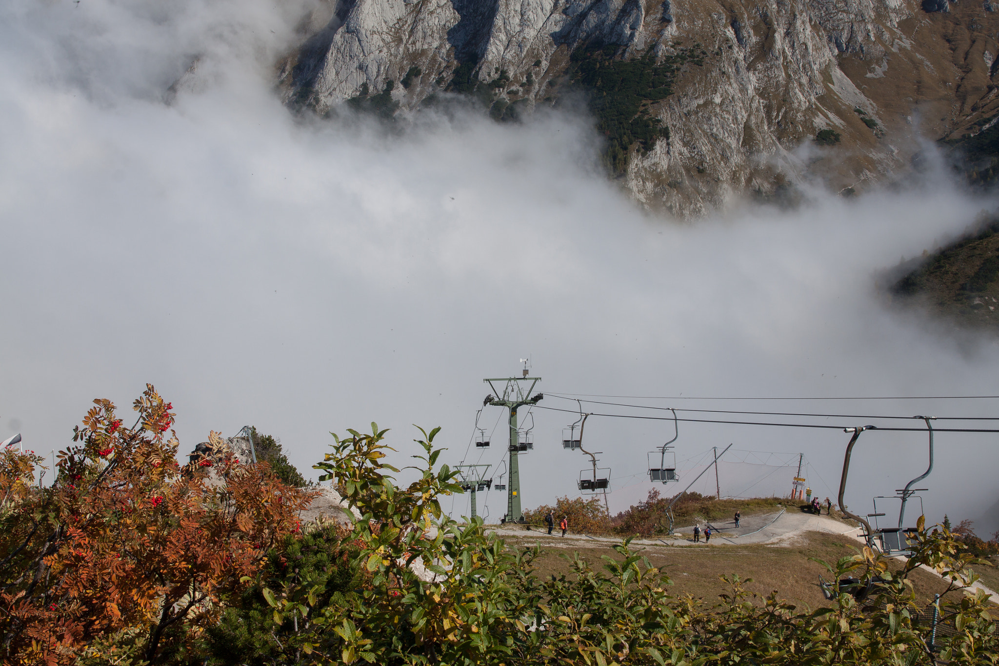 Canon EF 24-70mm F2.8L II USM sample photo. Mountains with clouds in bavarian alps photography