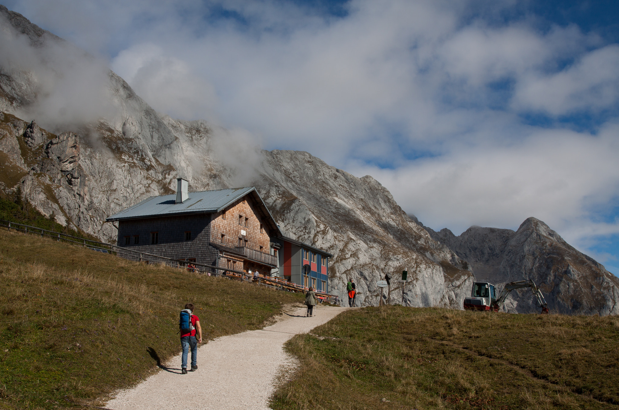 Canon EF 24-70mm F2.8L II USM sample photo. Mountains with clouds in bavarian alps photography