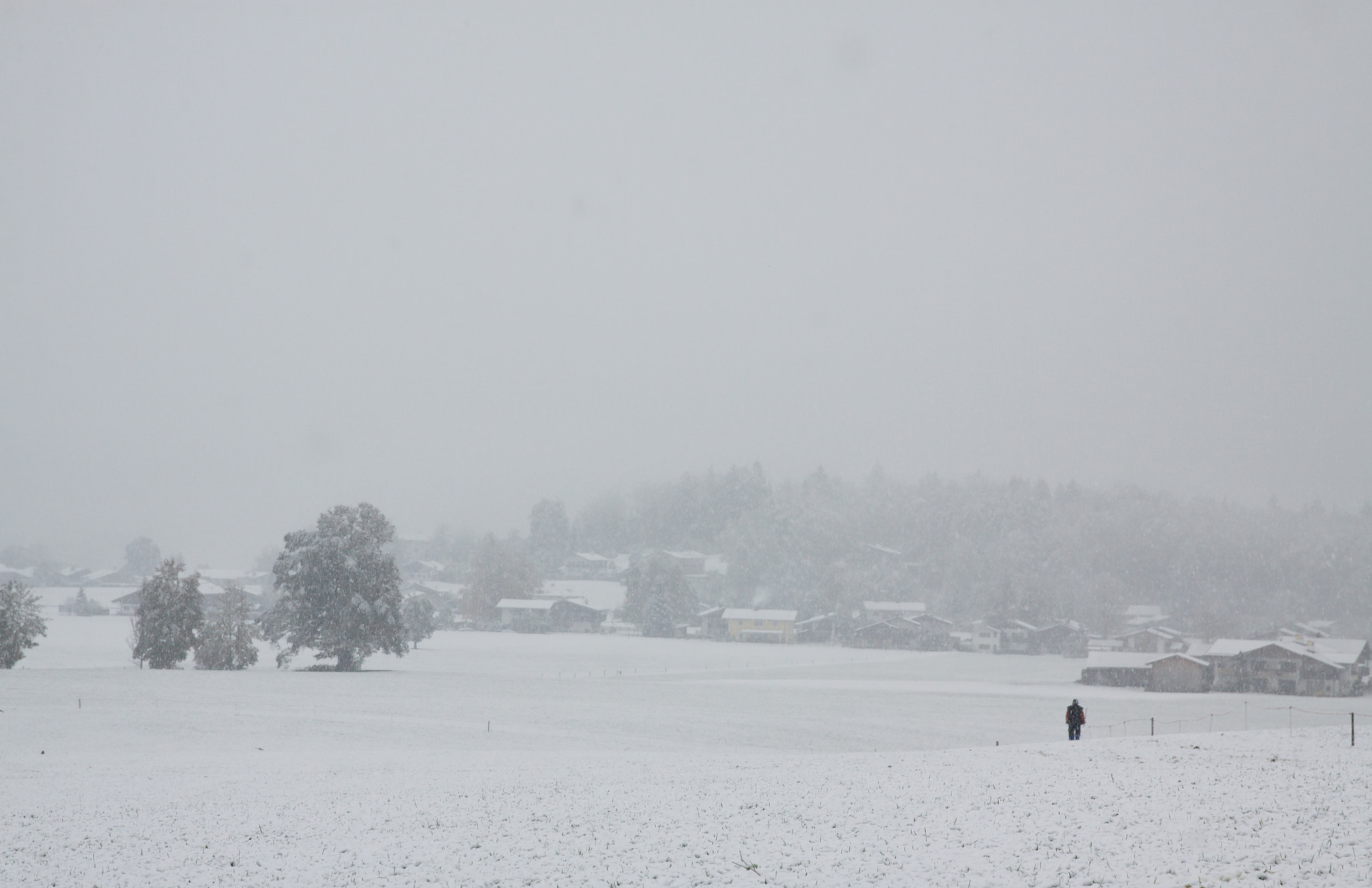 Canon EF 24-70mm F2.8L II USM sample photo. Village in snow photography