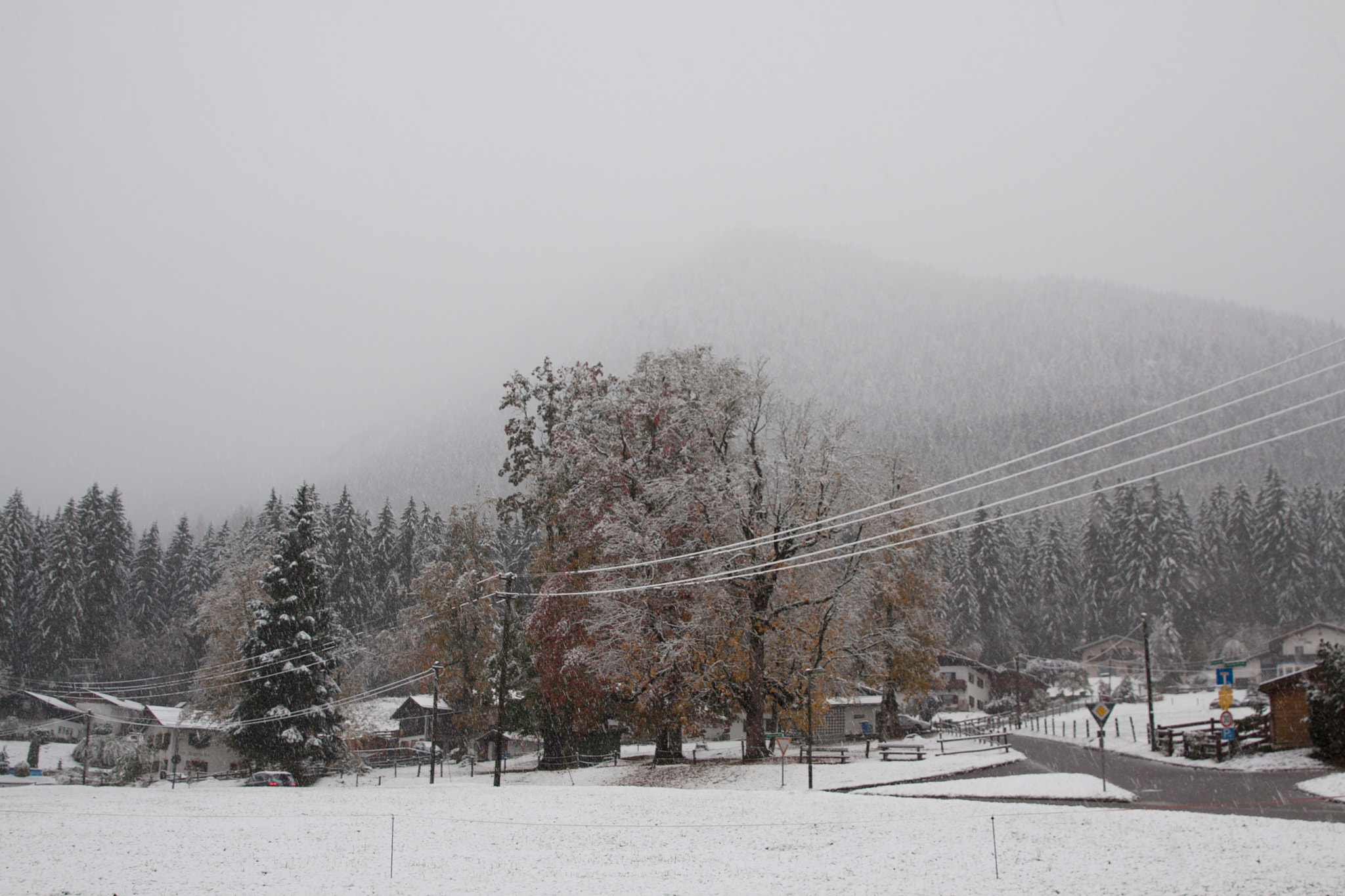 Canon EF 24-70mm F2.8L II USM sample photo. Village in snow photography