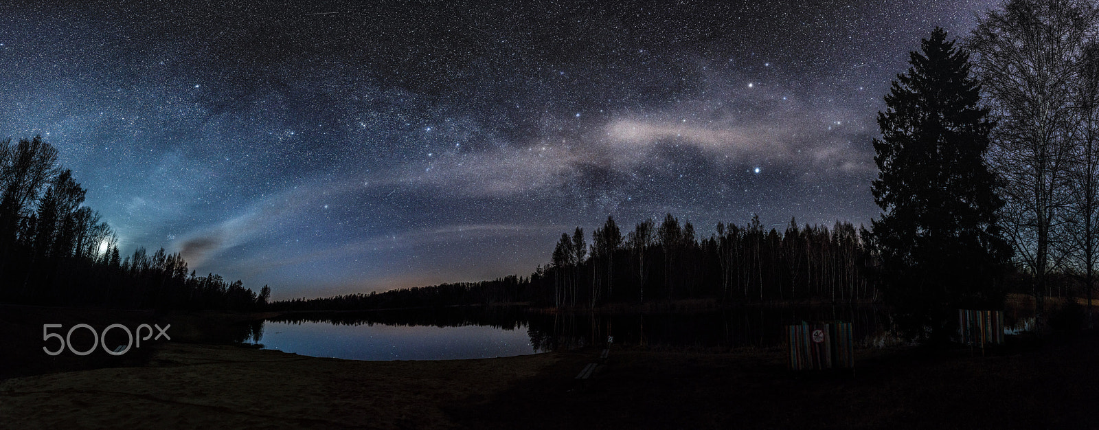 Pentax K-50 + Sigma 18-35mm F1.8 DC HSM Art sample photo. Milky way galaxy over karksi-nuia lake photography