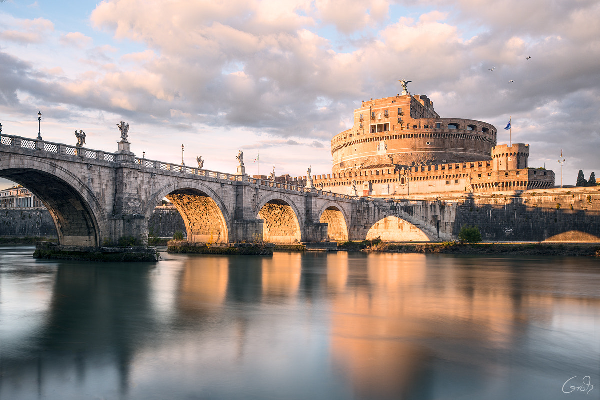 Nikon D800 + Nikon PC-E Nikkor 24mm F3.5D ED Tilt-Shift sample photo. Castel sant’angelo photography