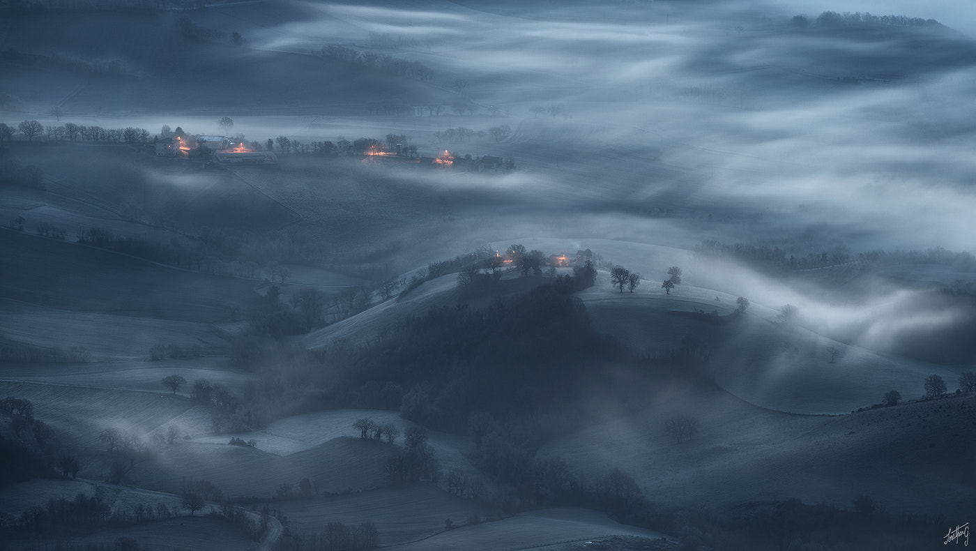 Sigma 70-200mm F2.8 EX DG OS HSM sample photo. Winter hills photography