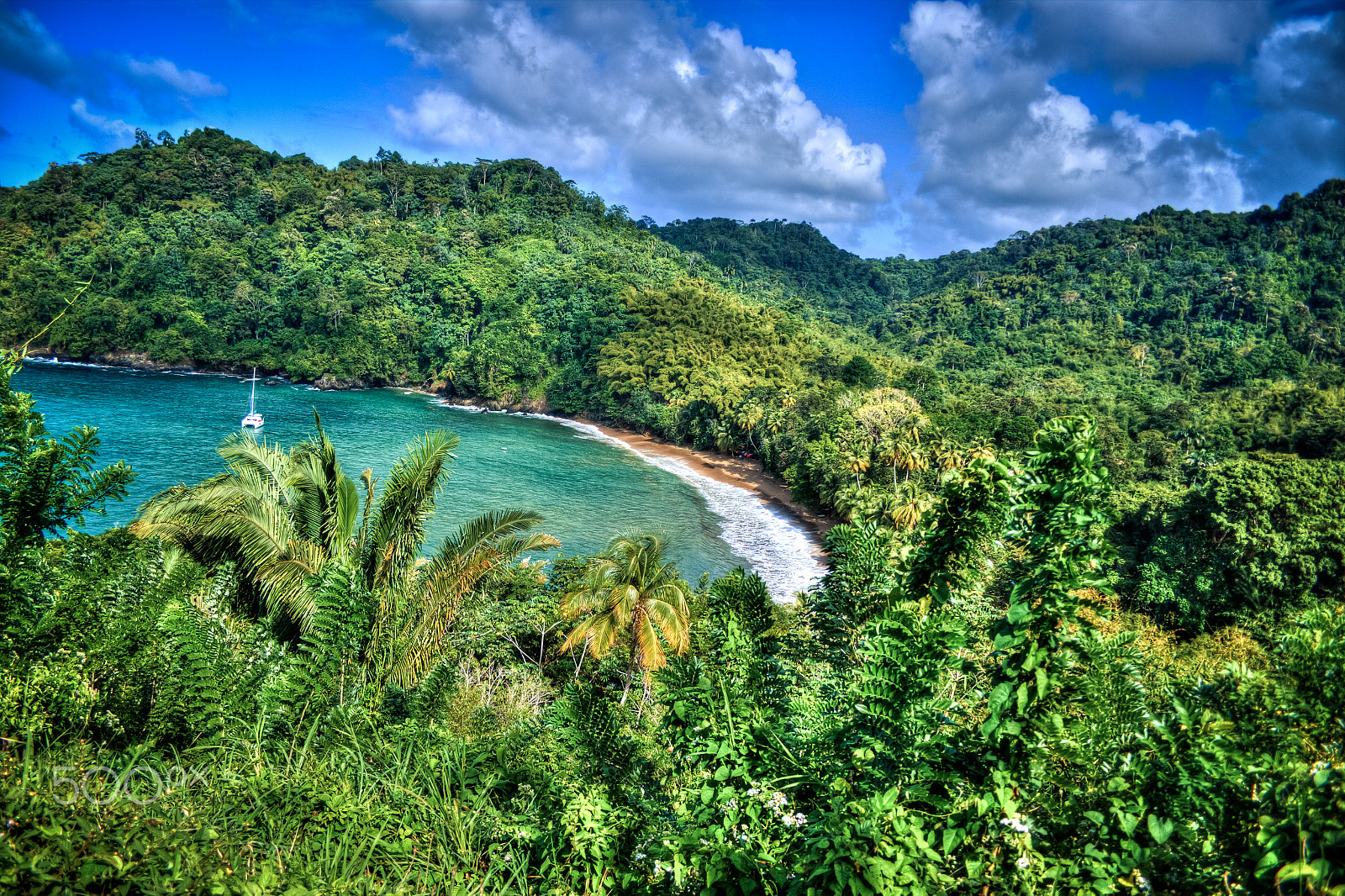 Canon EF-S 18-55mm F3.5-5.6 II sample photo. Englishman's bay tobago photography