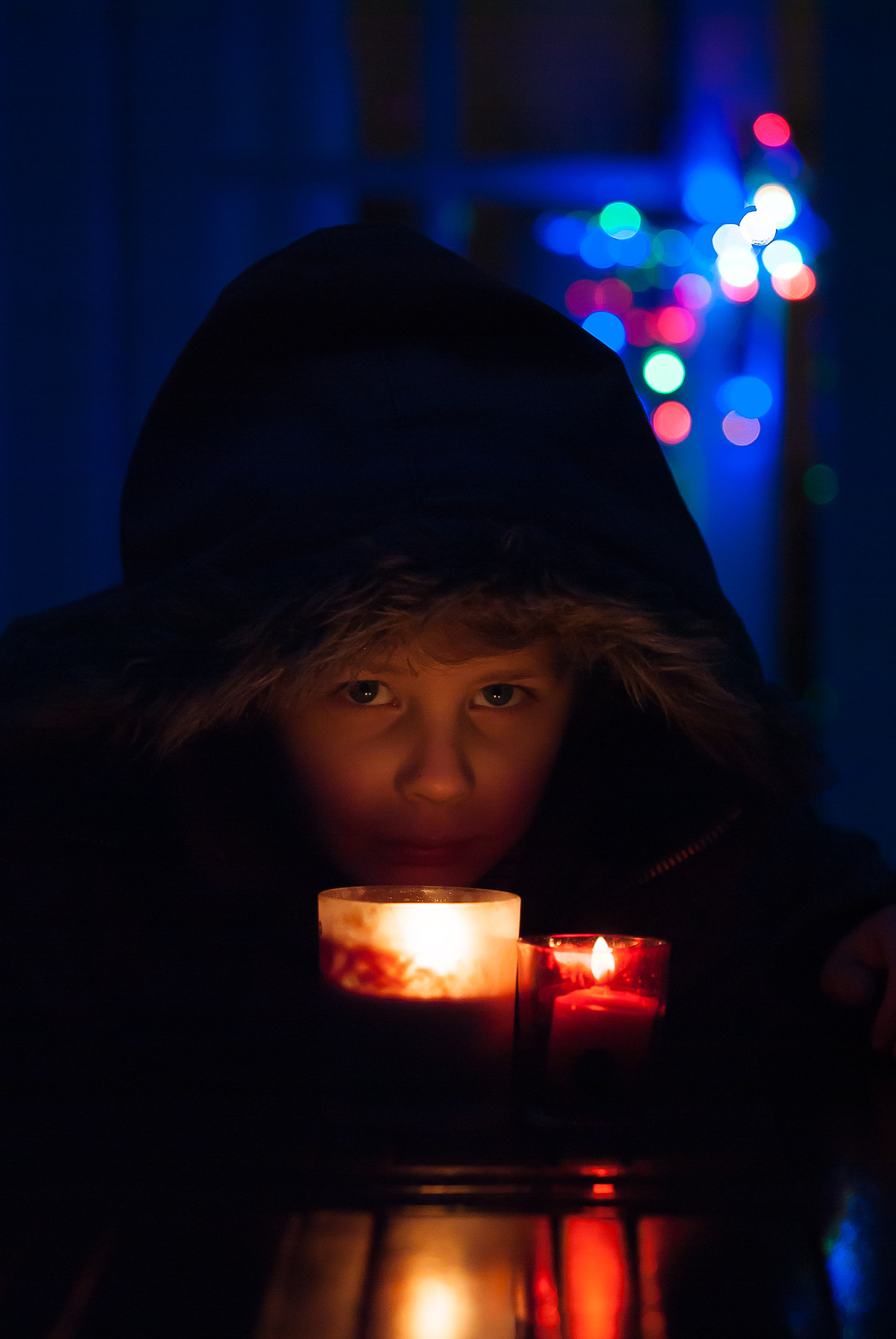 Nikon D3000 sample photo. Winter lights photography