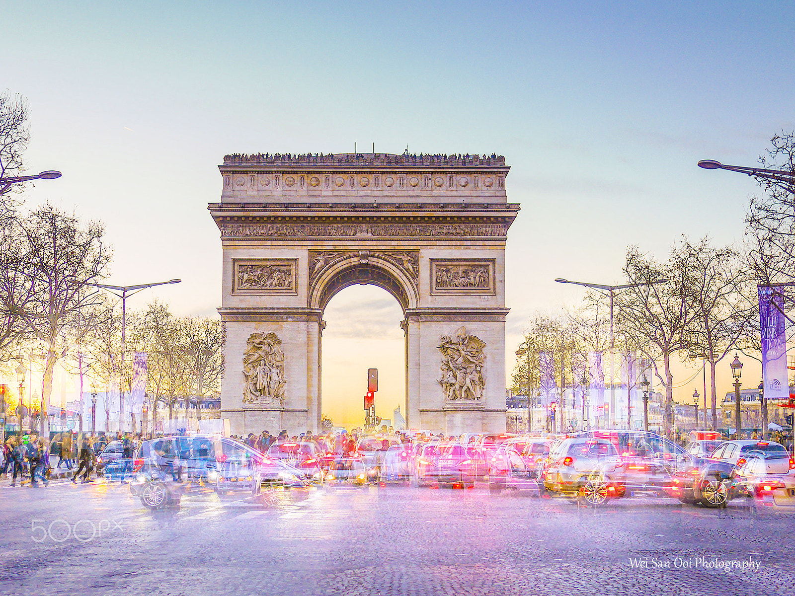 Panasonic Lumix DMC-GX7 + Panasonic Lumix G 20mm F1.7 ASPH sample photo. Arc de triomphe photography