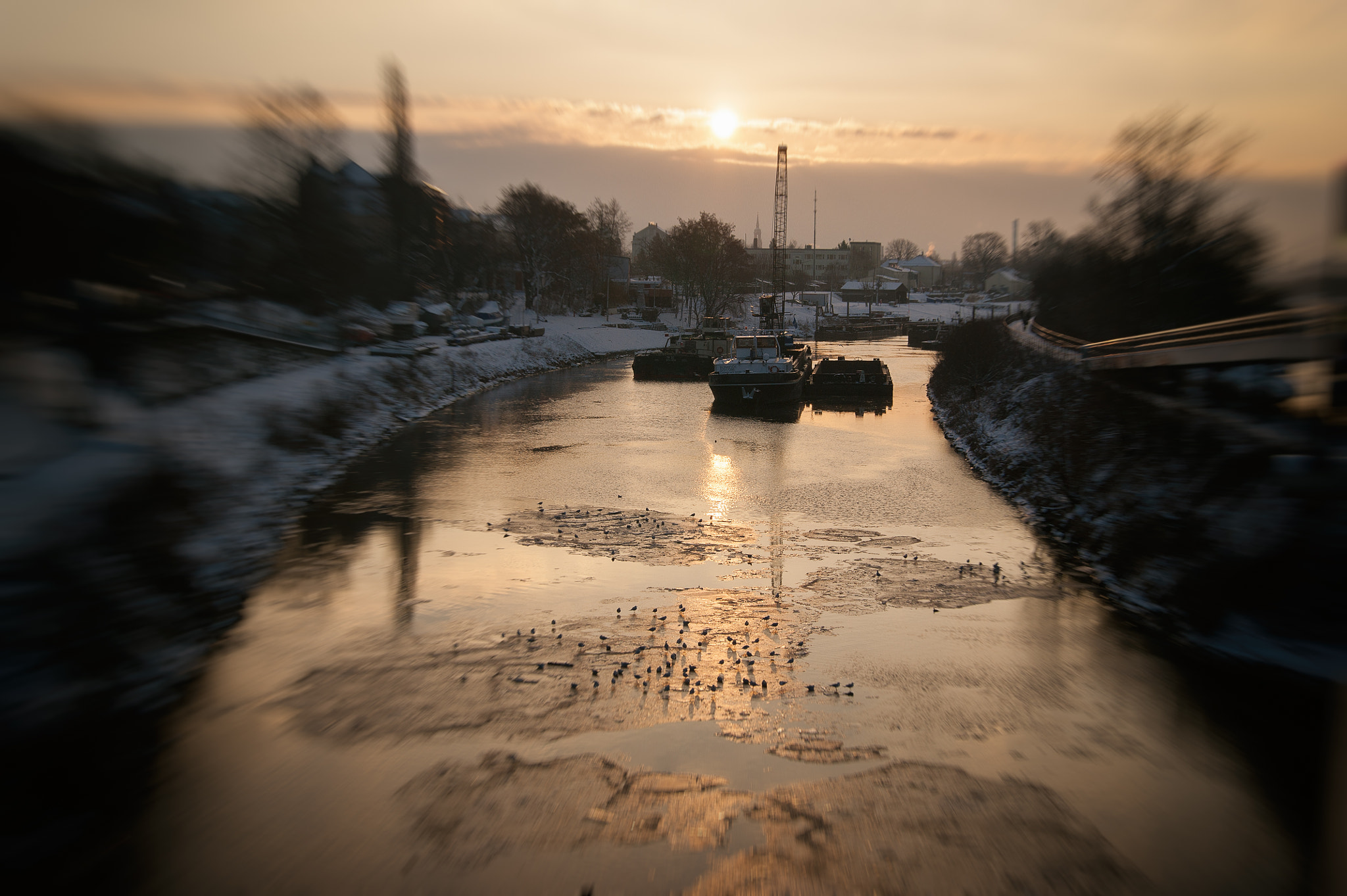 Sony Alpha DSLR-A350 sample photo. Harbor at the river elbe photography