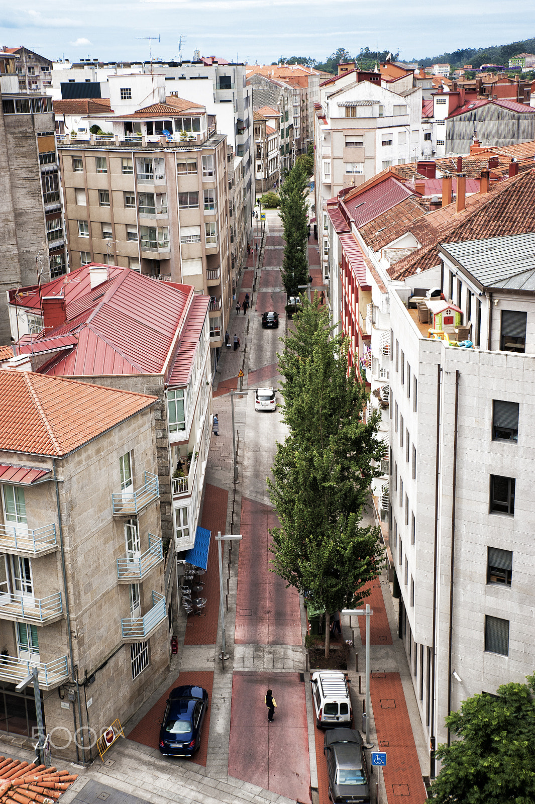 Nikon D700 sample photo. Street of the spanish city of pontevedra. photography