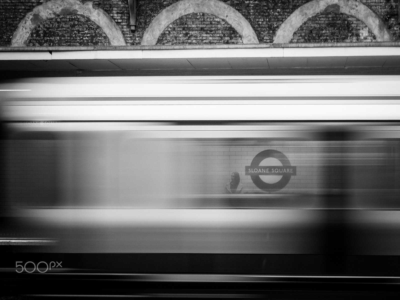 Olympus OM-D E-M10 sample photo. Sloane square underground station, london photography